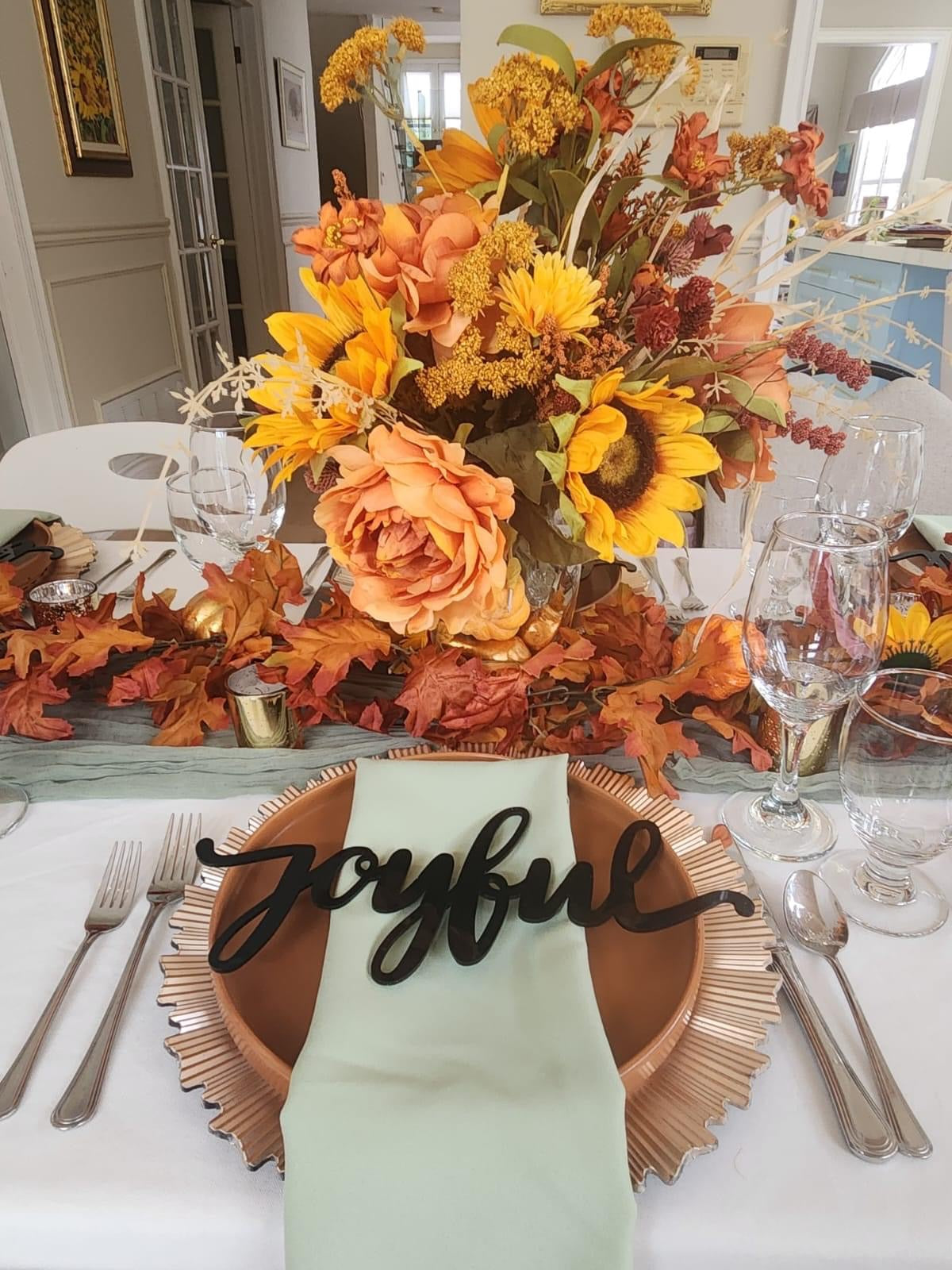 Holiday Themed Place Cards, Reusable Place Setting
