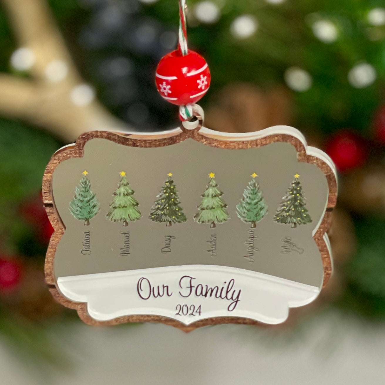 Personalized Family Member Names Ornament