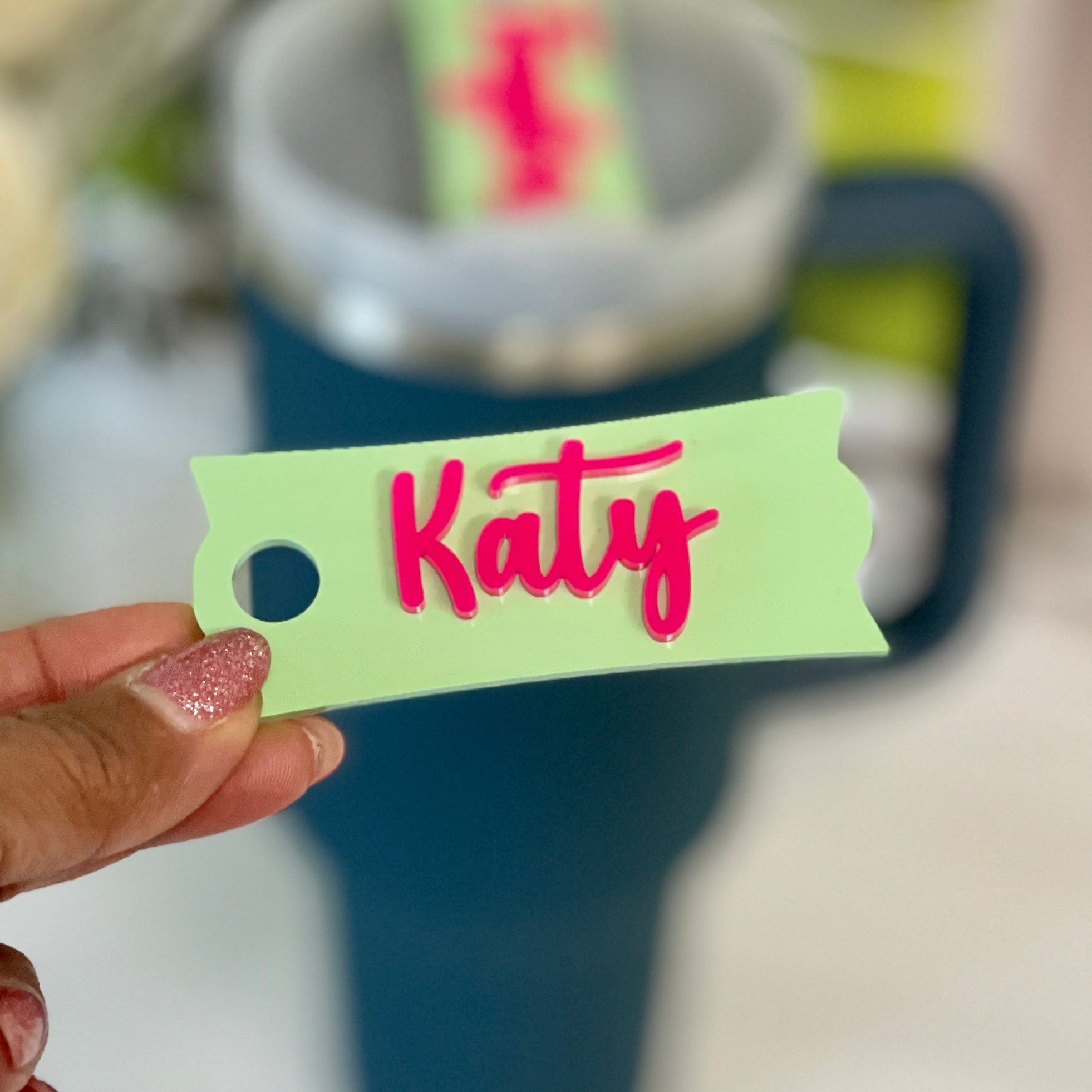 Personalized Name Topper for Stanley Quencher, Yeti Rambler