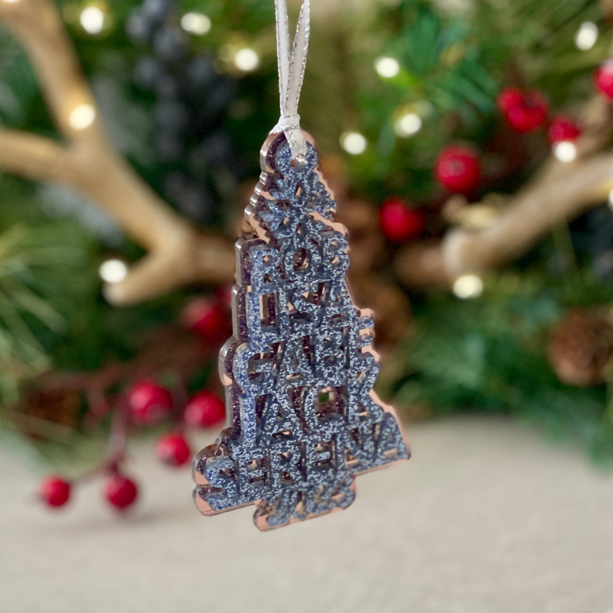 Personalized Christmas Tree Ornament with Family Members Name