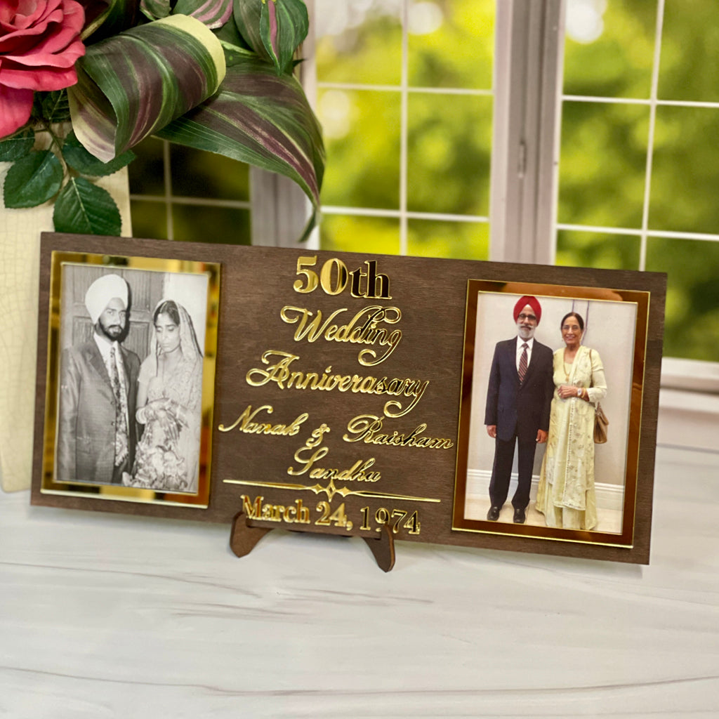 Personalized Photo Frame Anniversary Gift