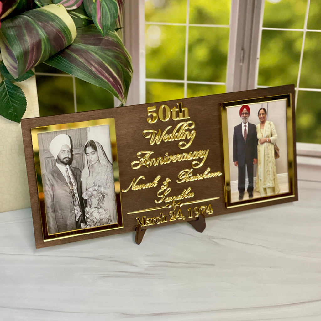 Personalized Photo Frame Anniversary Gift