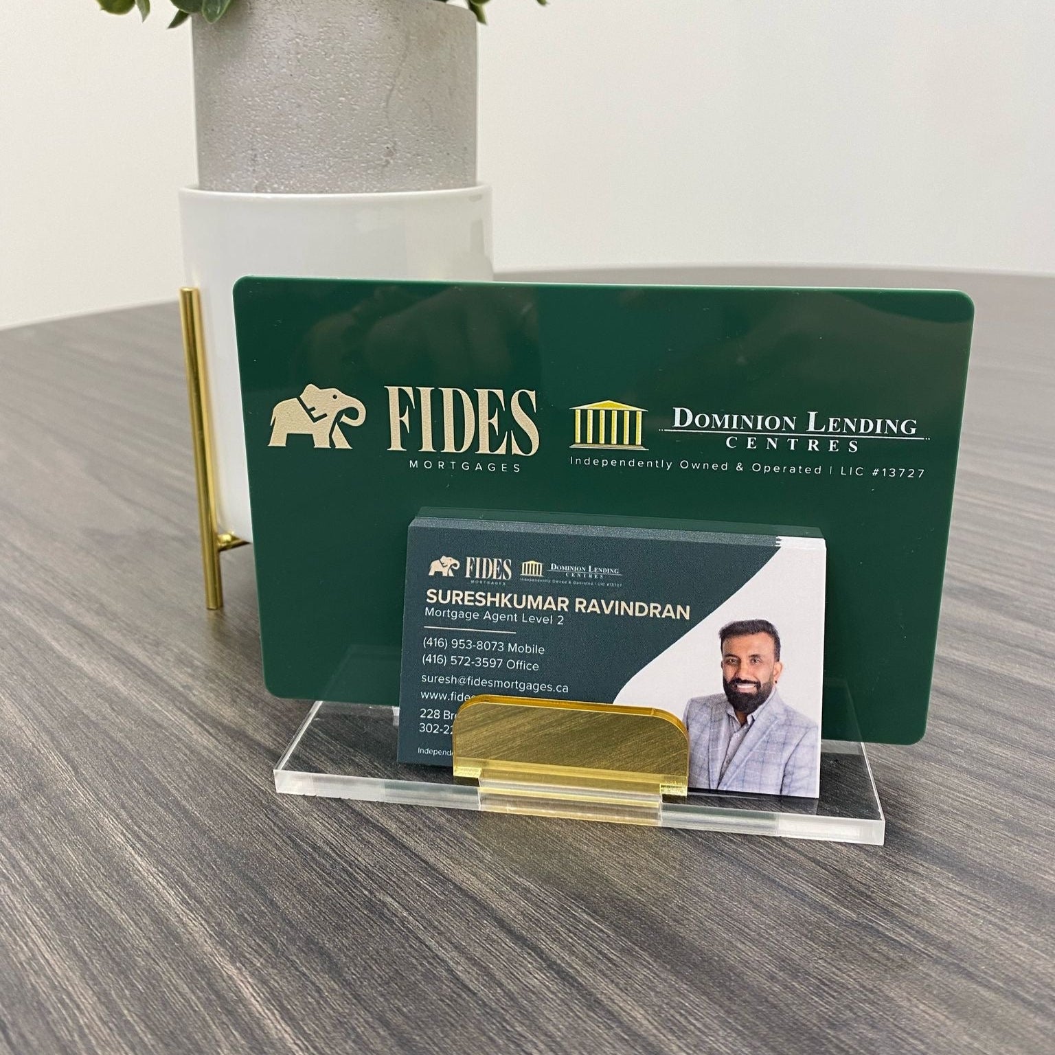 Personalized Acrylic Business Card Holder