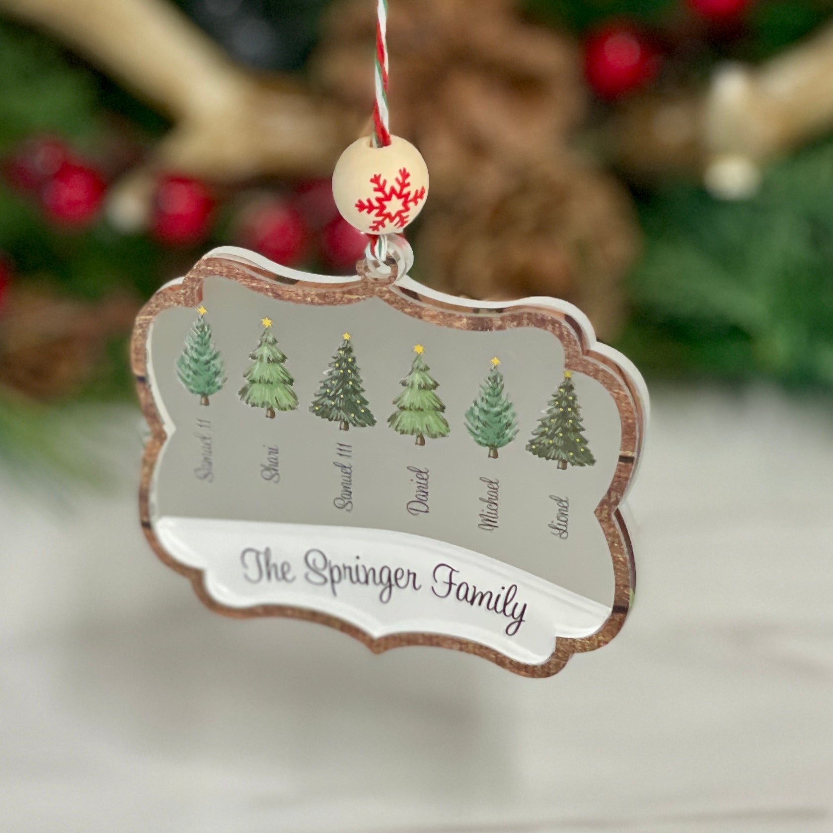 Personalized Family Member Names Ornament
