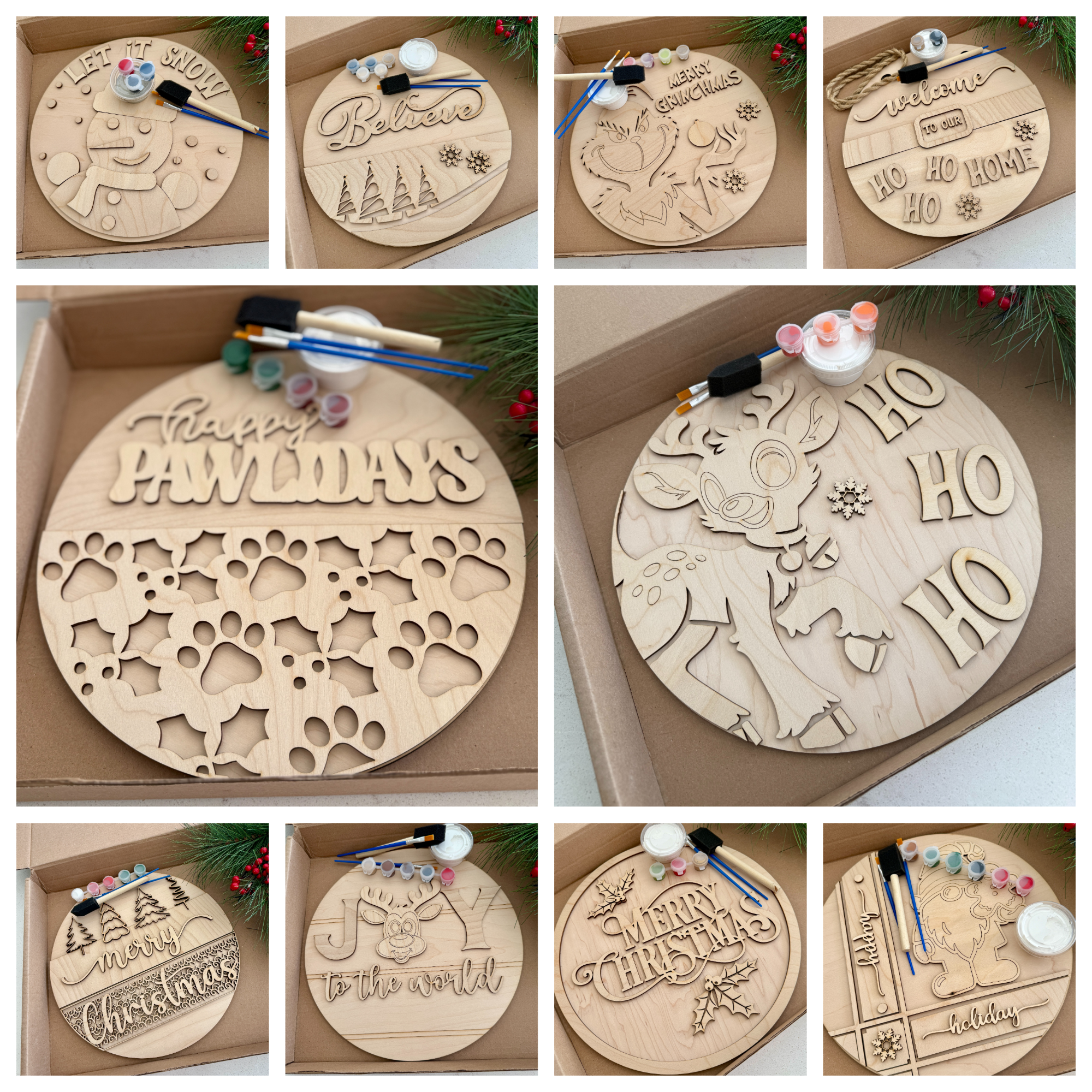 Christmas Paint Kit In A Box