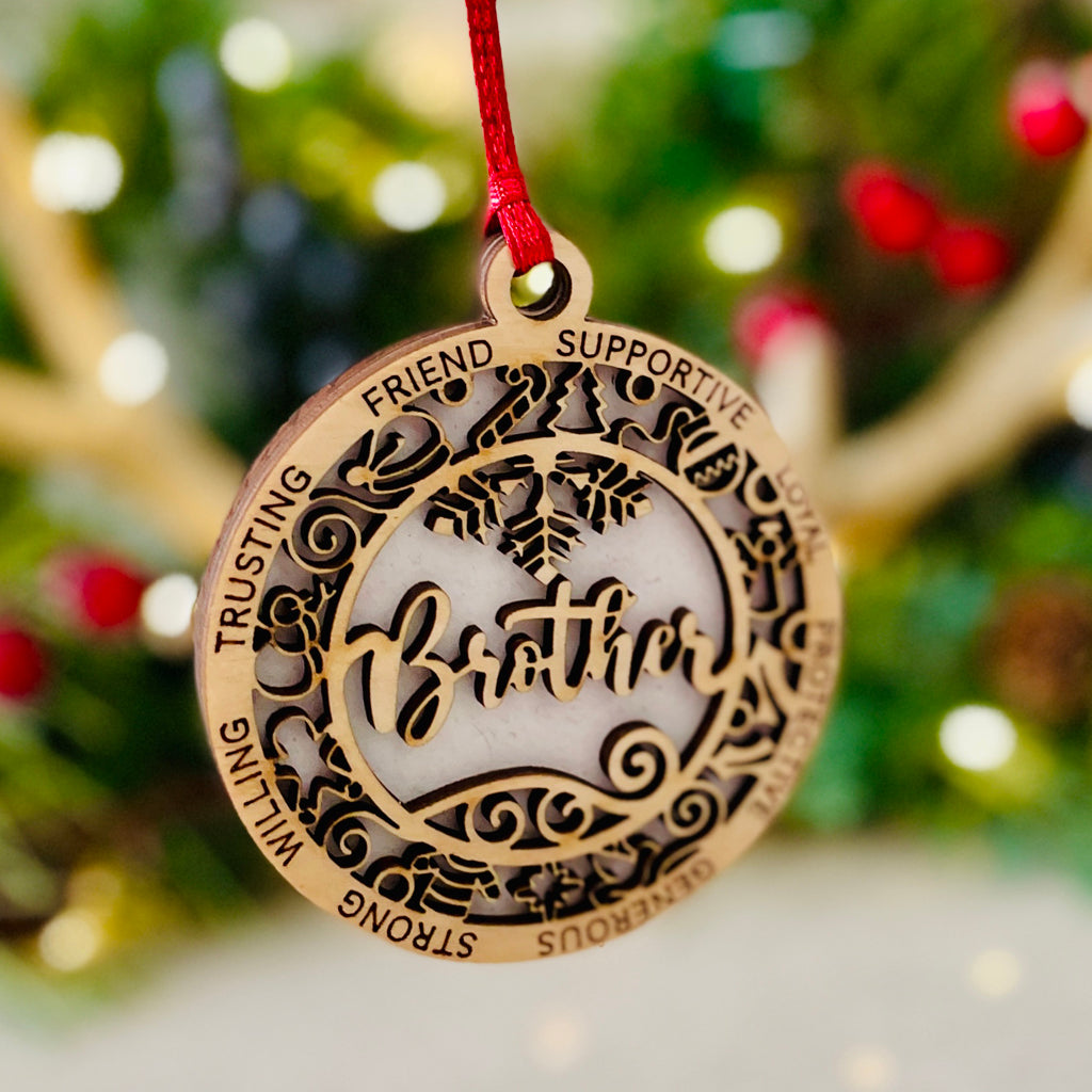 Family Theme Christmas Ornament