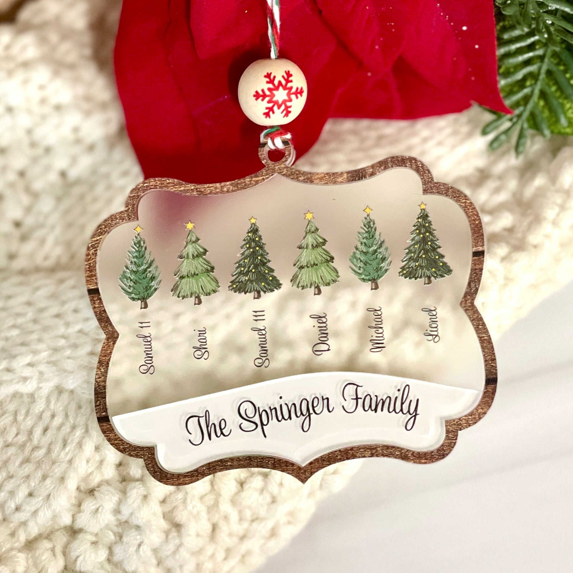 Personalized Family Member Names Ornament