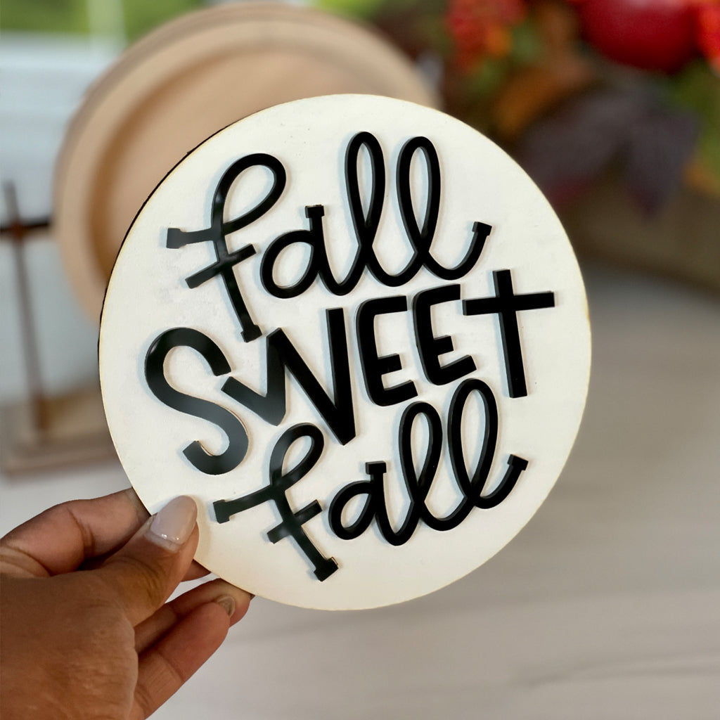 Fall Sweet Fall Round Frame Insert