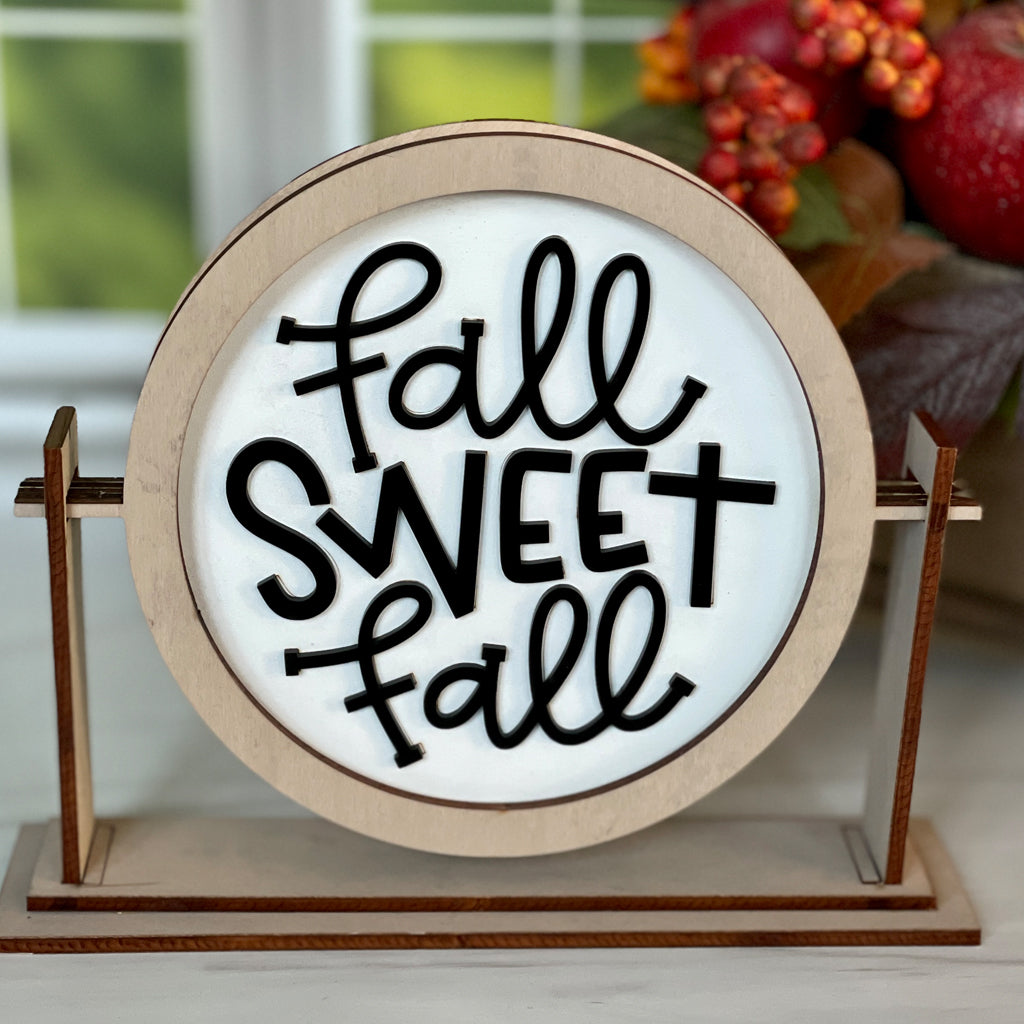 Fall Sweet Fall Round Frame Insert