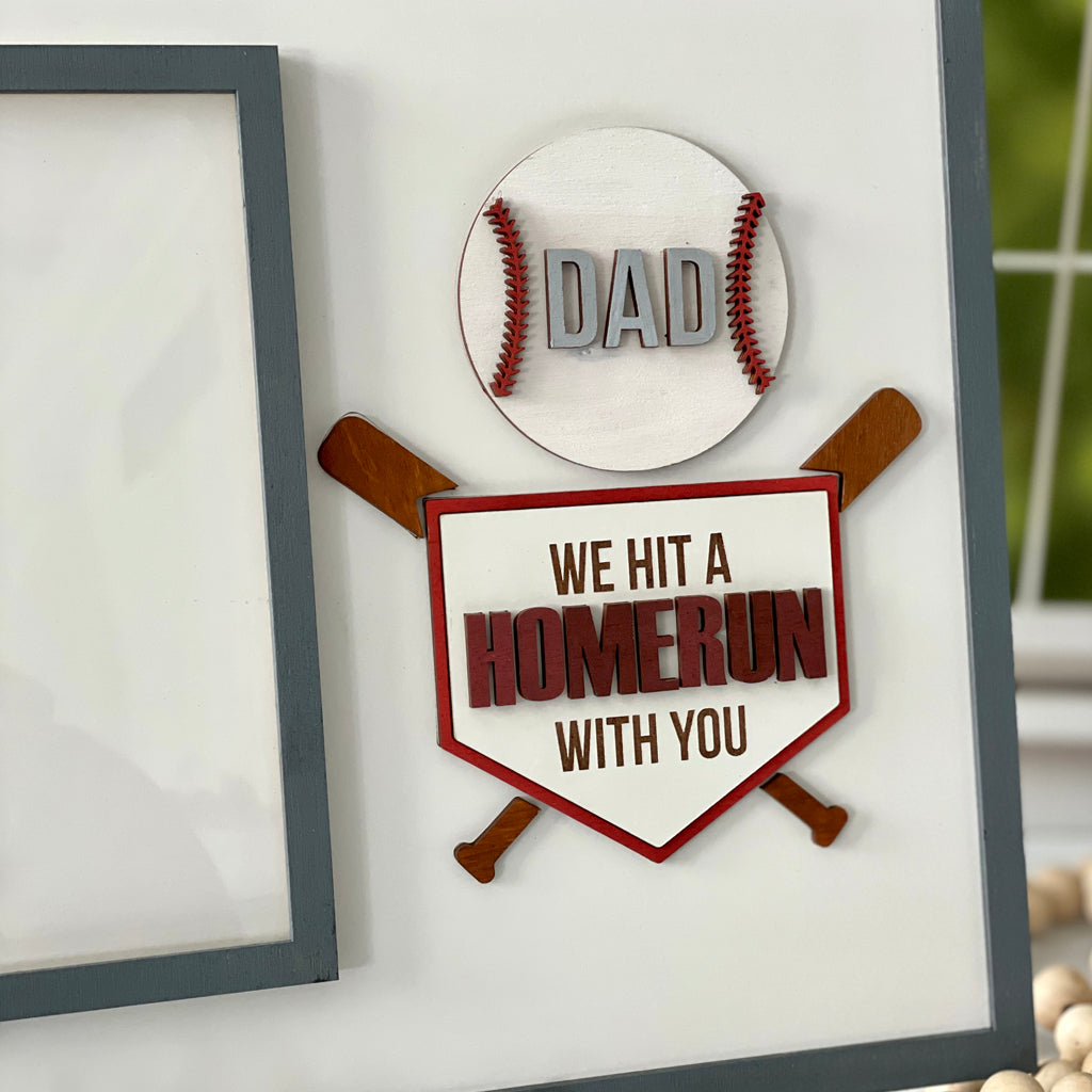 Sports Themed Photo Frame For Dad, Father's Day Gift