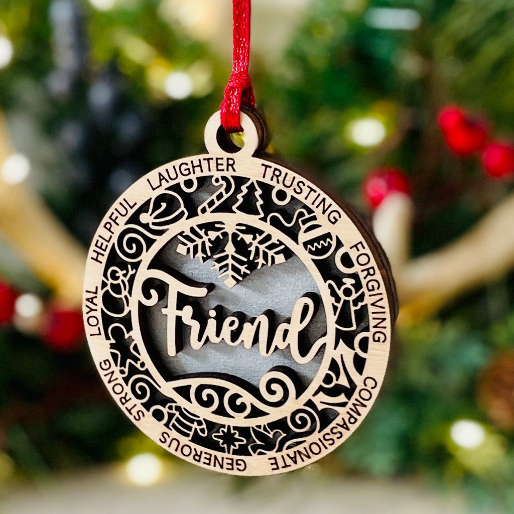 Family Theme Christmas Ornament