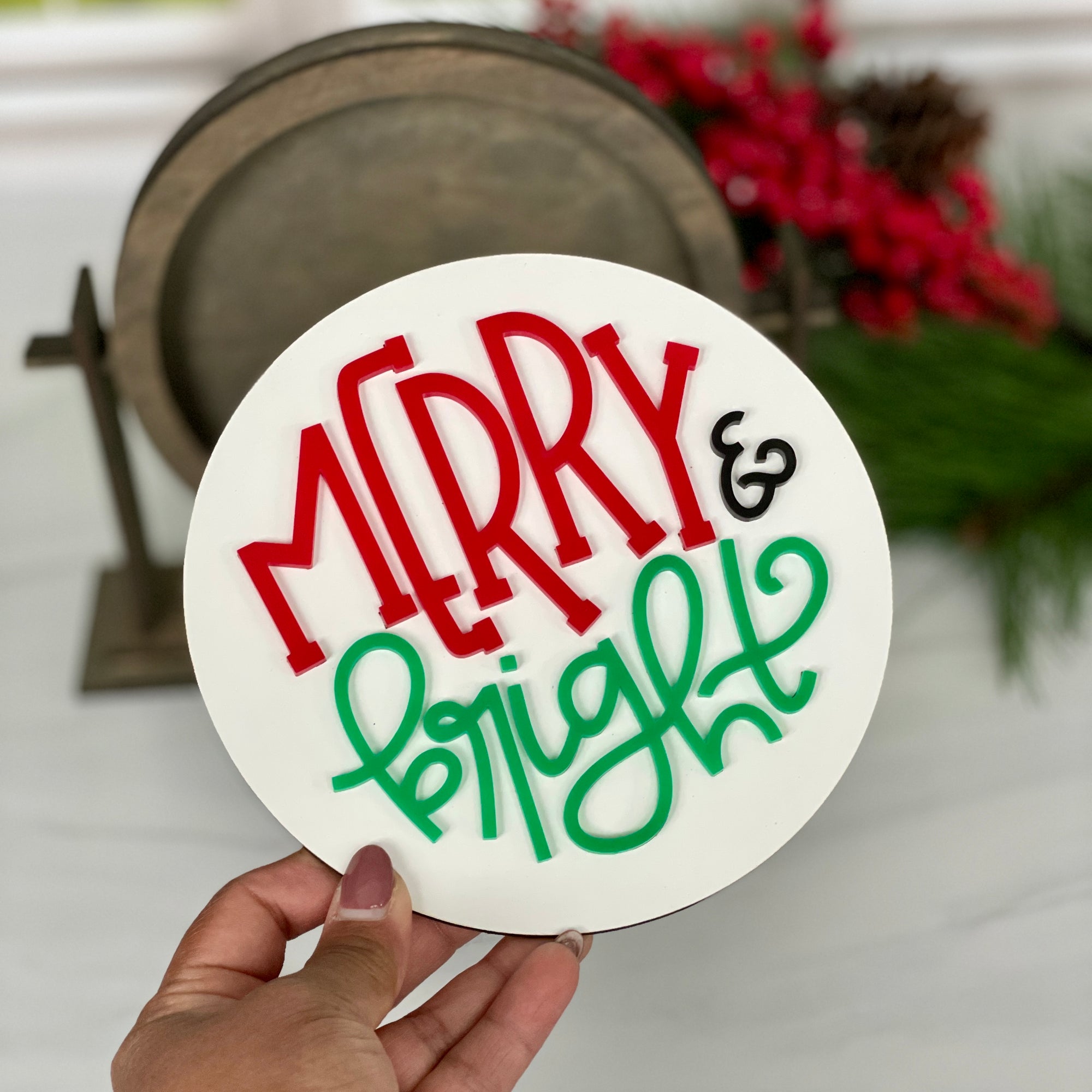 Merry and Bright Sign