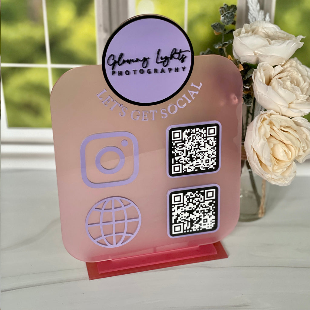 Social Media Signage With QR Codes