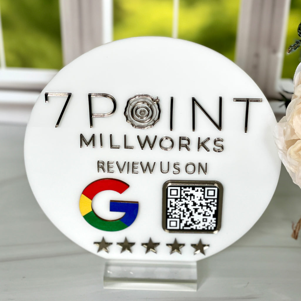 Business Google Review QR Code Signage