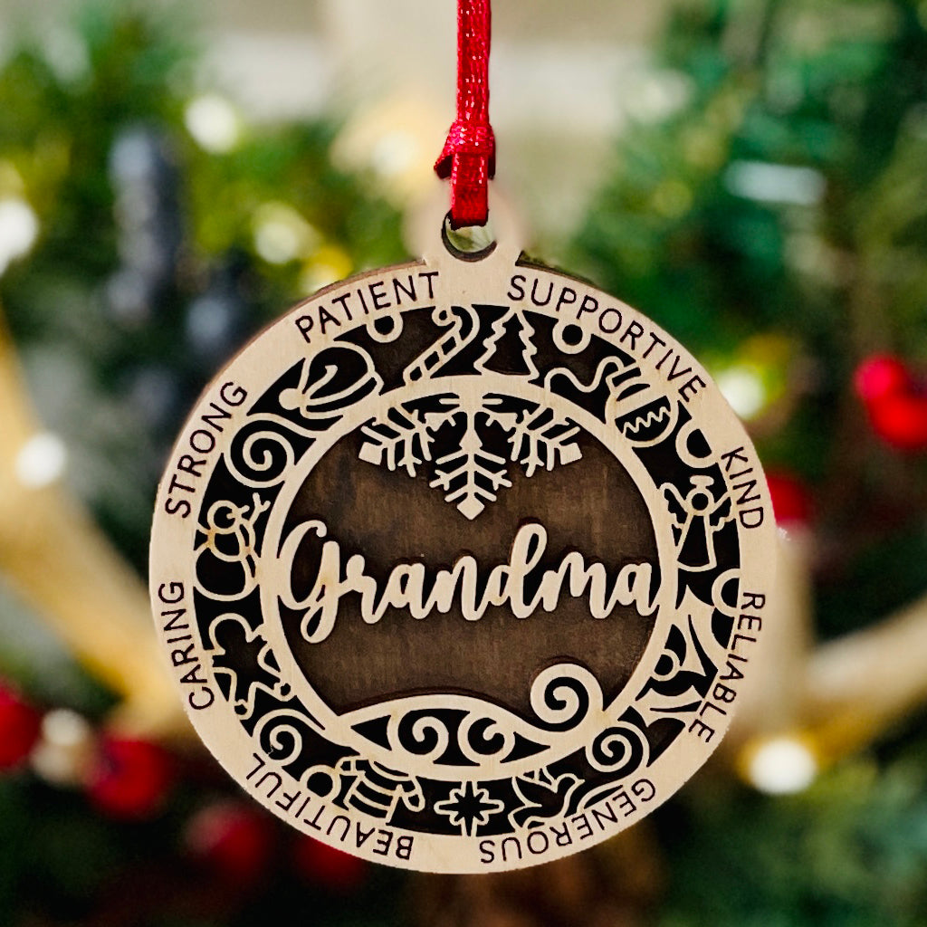 Family Theme Christmas Ornament