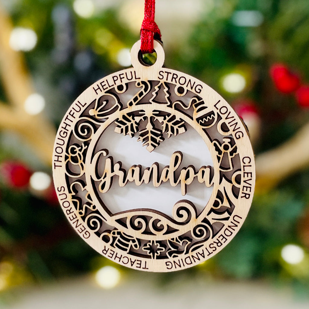 Family Theme Christmas Ornament