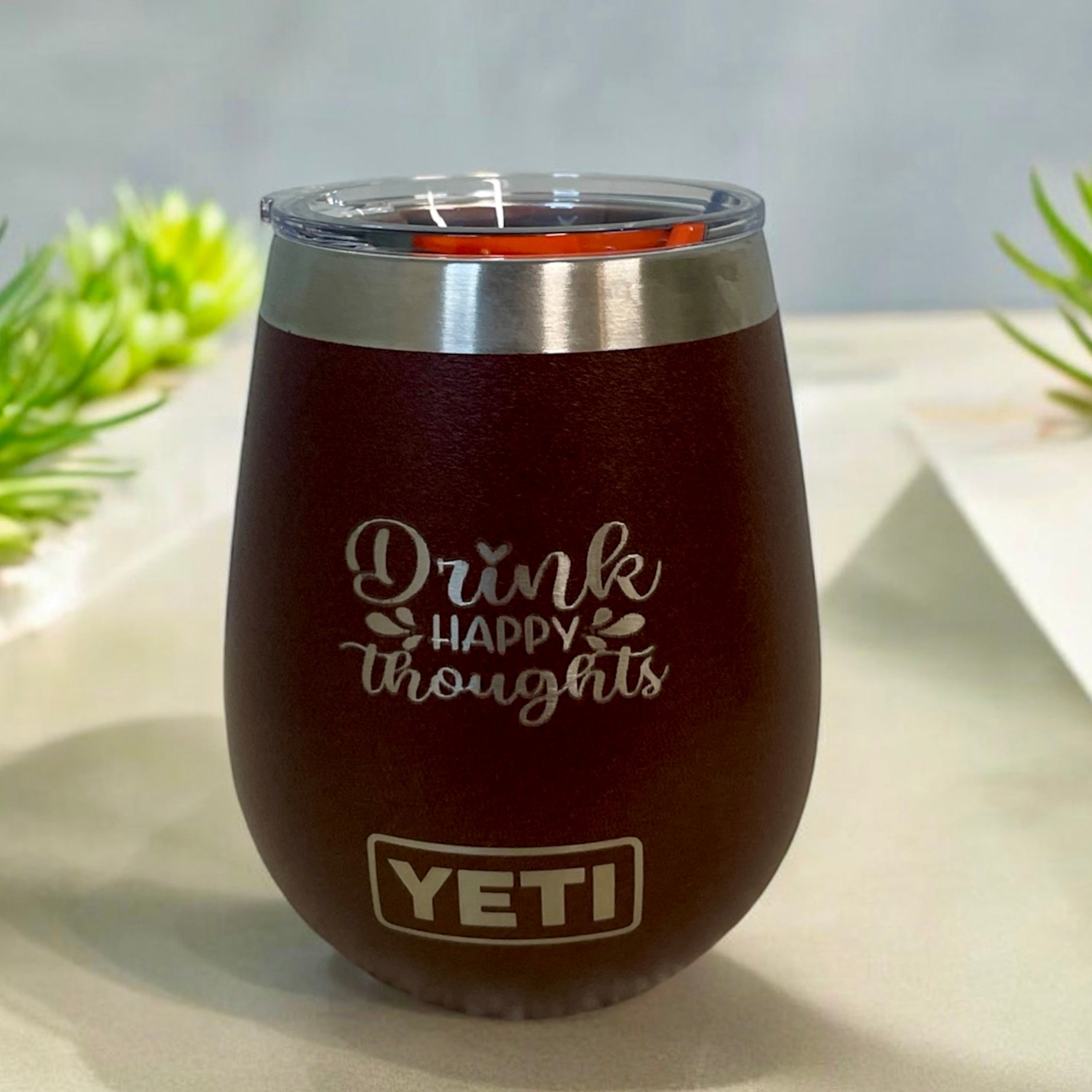 YETI 10oz/295ml Rambler Wine Tumbler - Personalized with Laser Engraving