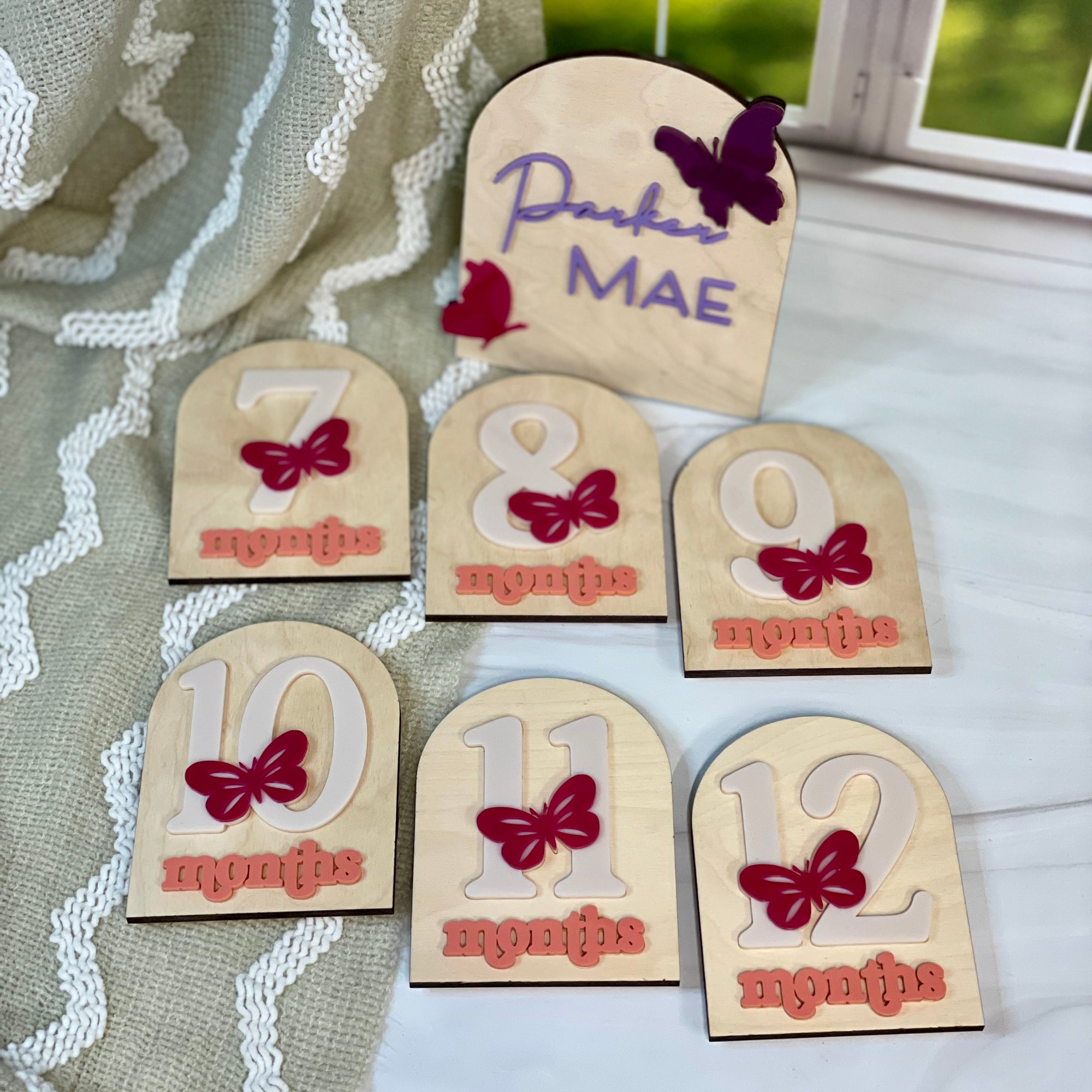 Butterfly Baby Milestone Cards