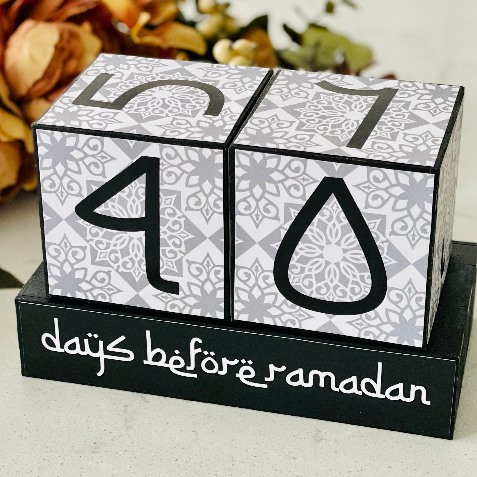 Ramadan And Eid Countdown Wooden Blocks