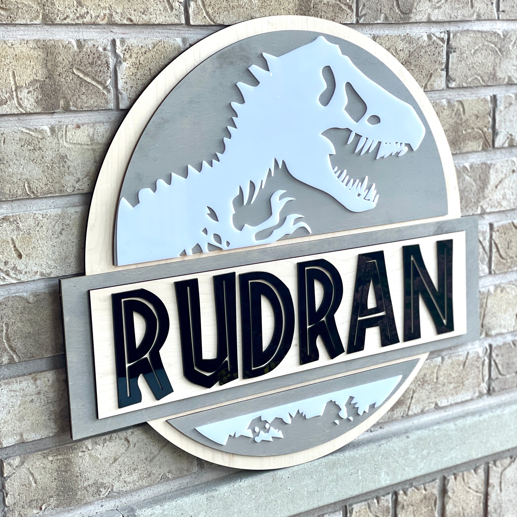 T-Rex Dinosaur Wall Name Hanging