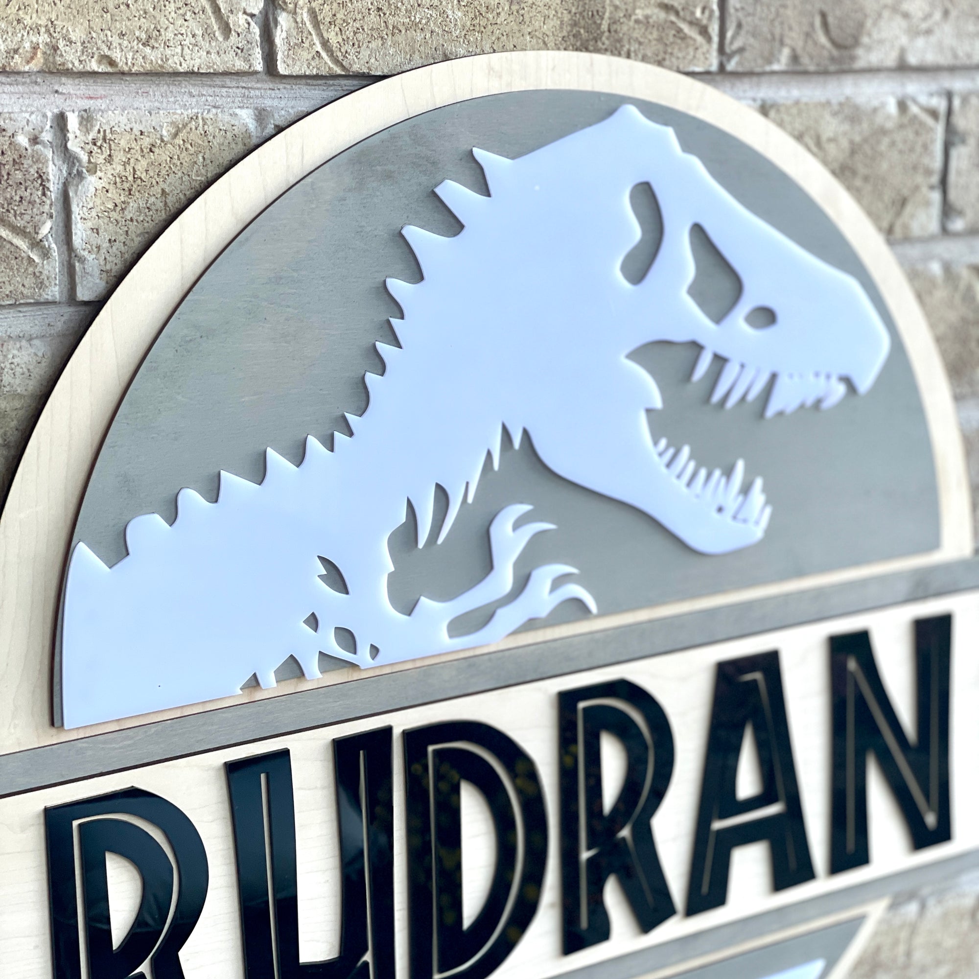 T-Rex Dinosaur Wall Name Hanging