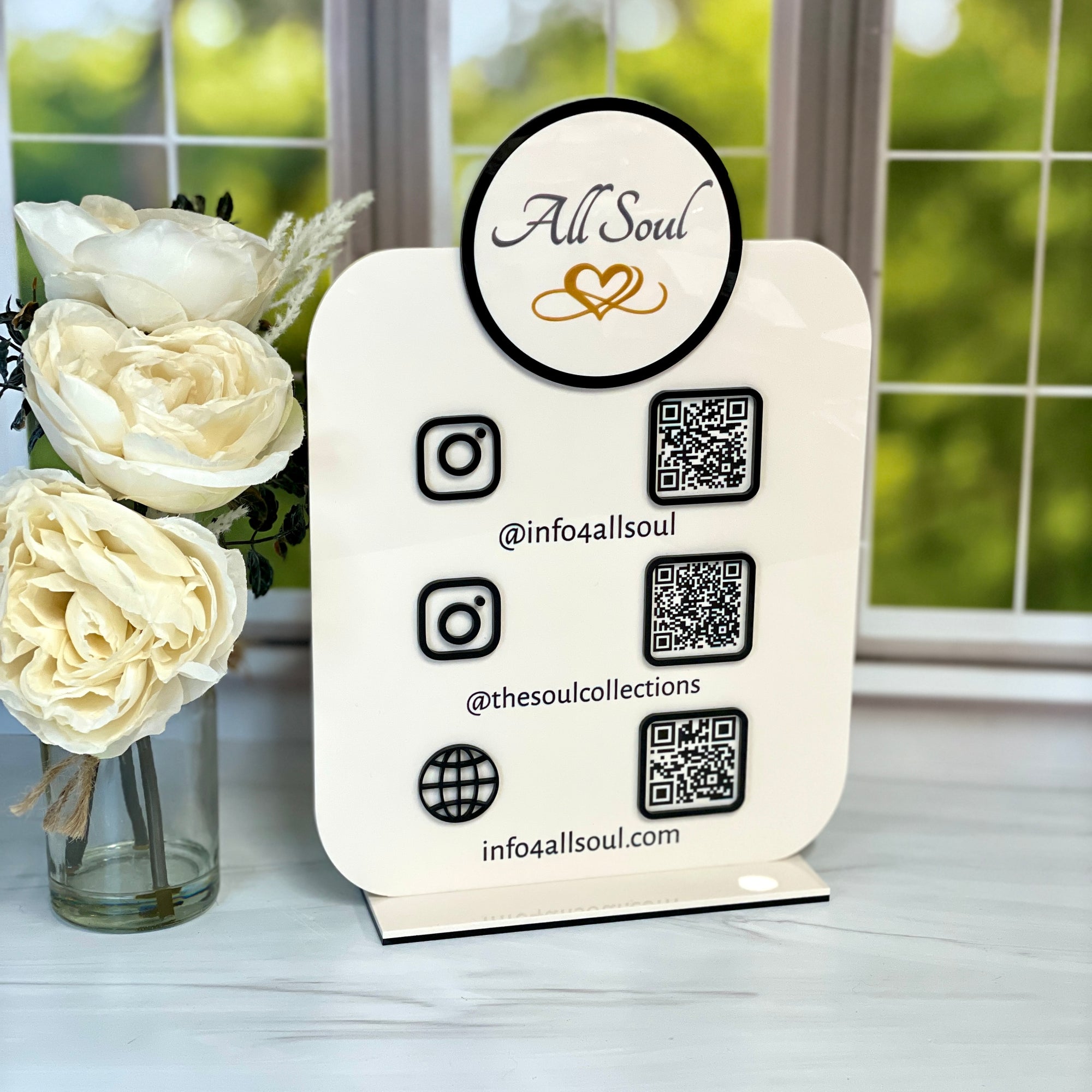 Social Media Signage With QR Codes