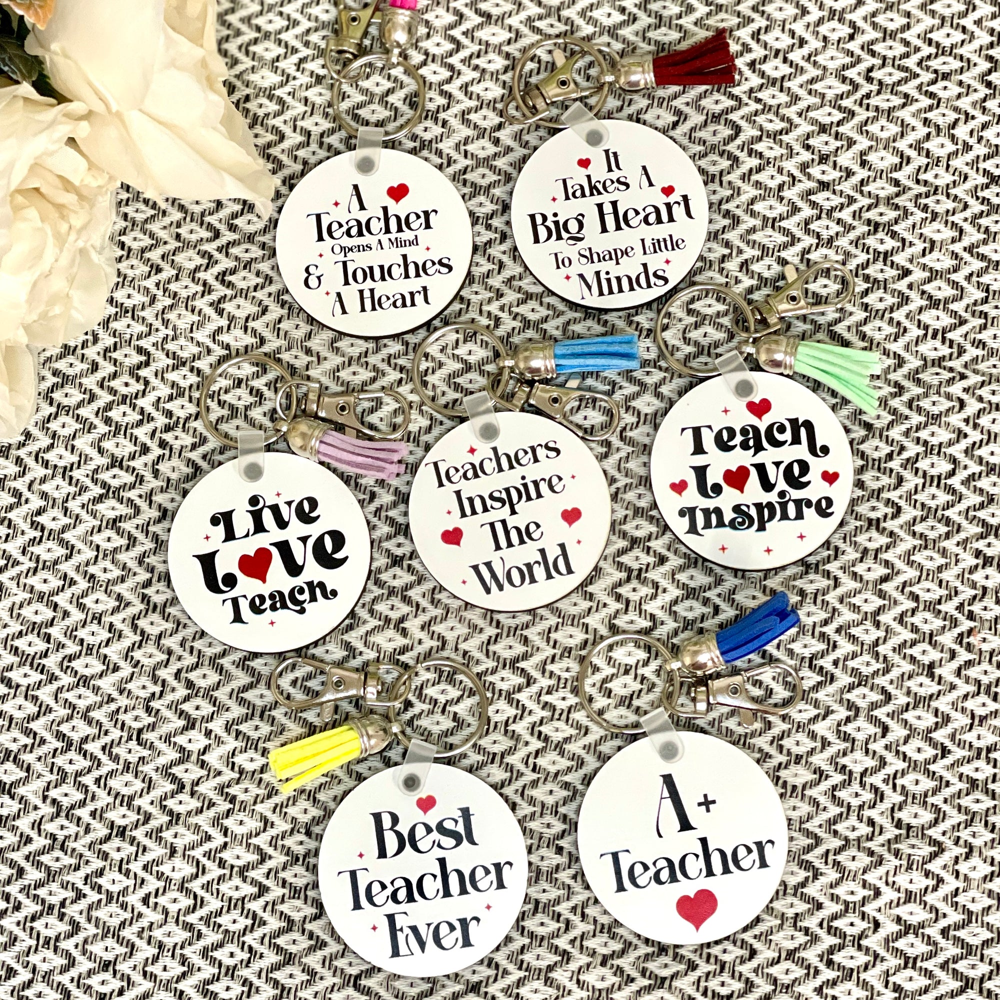 Teacher Themed Keychains