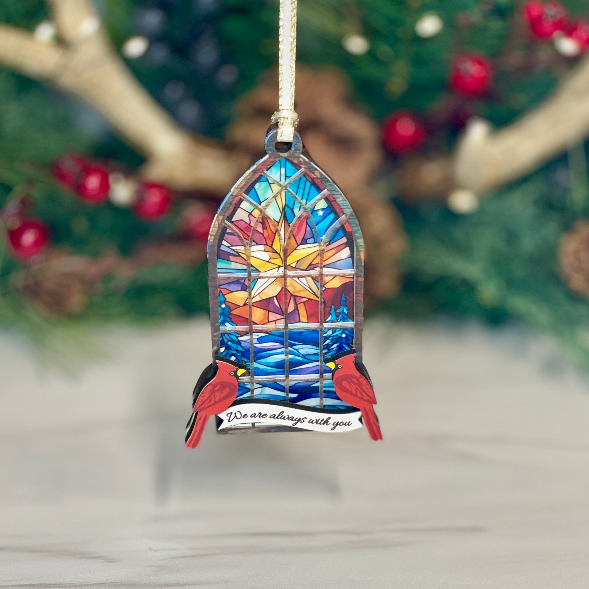 Cardinal Memorial Christmas Ornament
