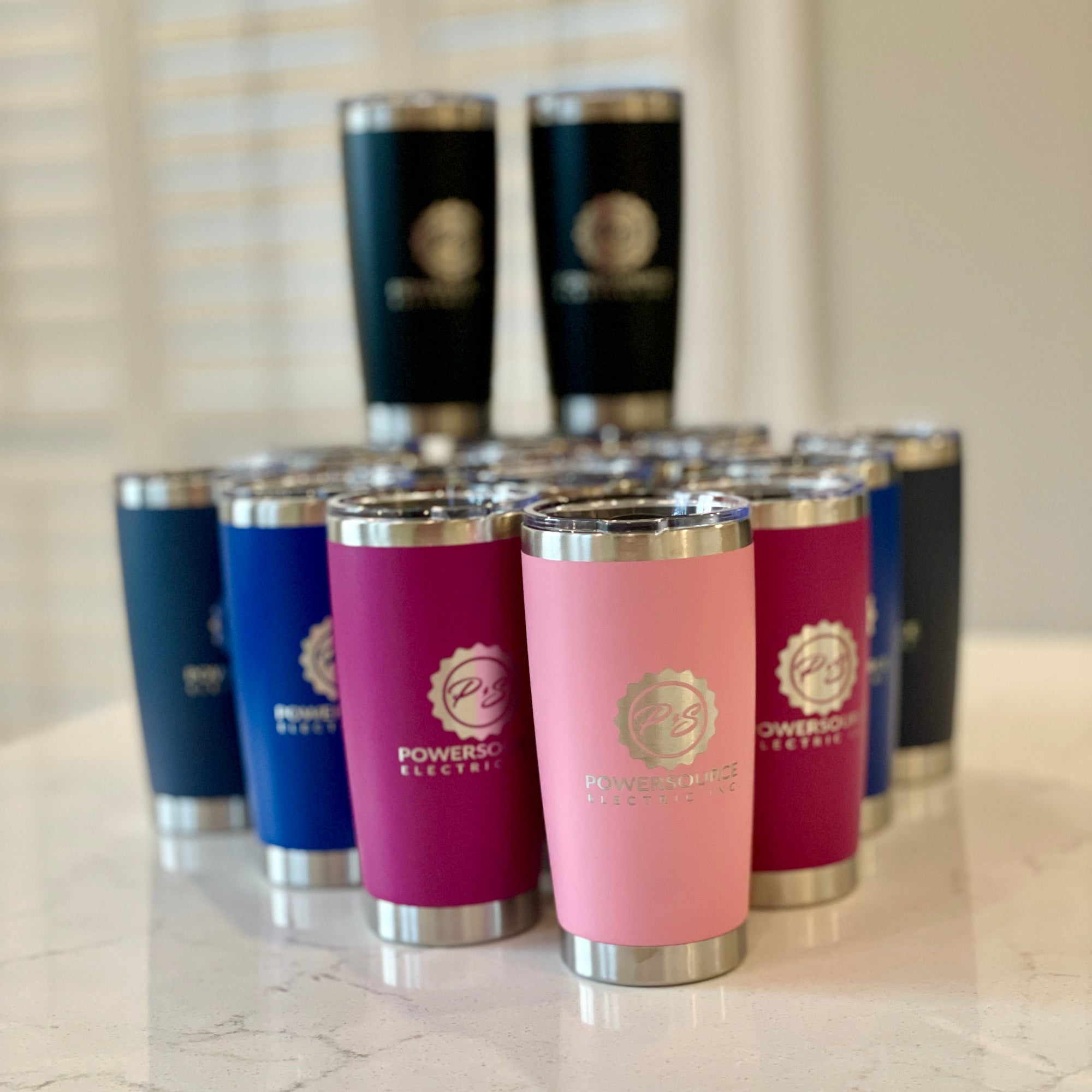 Custom Business Logo Laser Engraved Tumblers