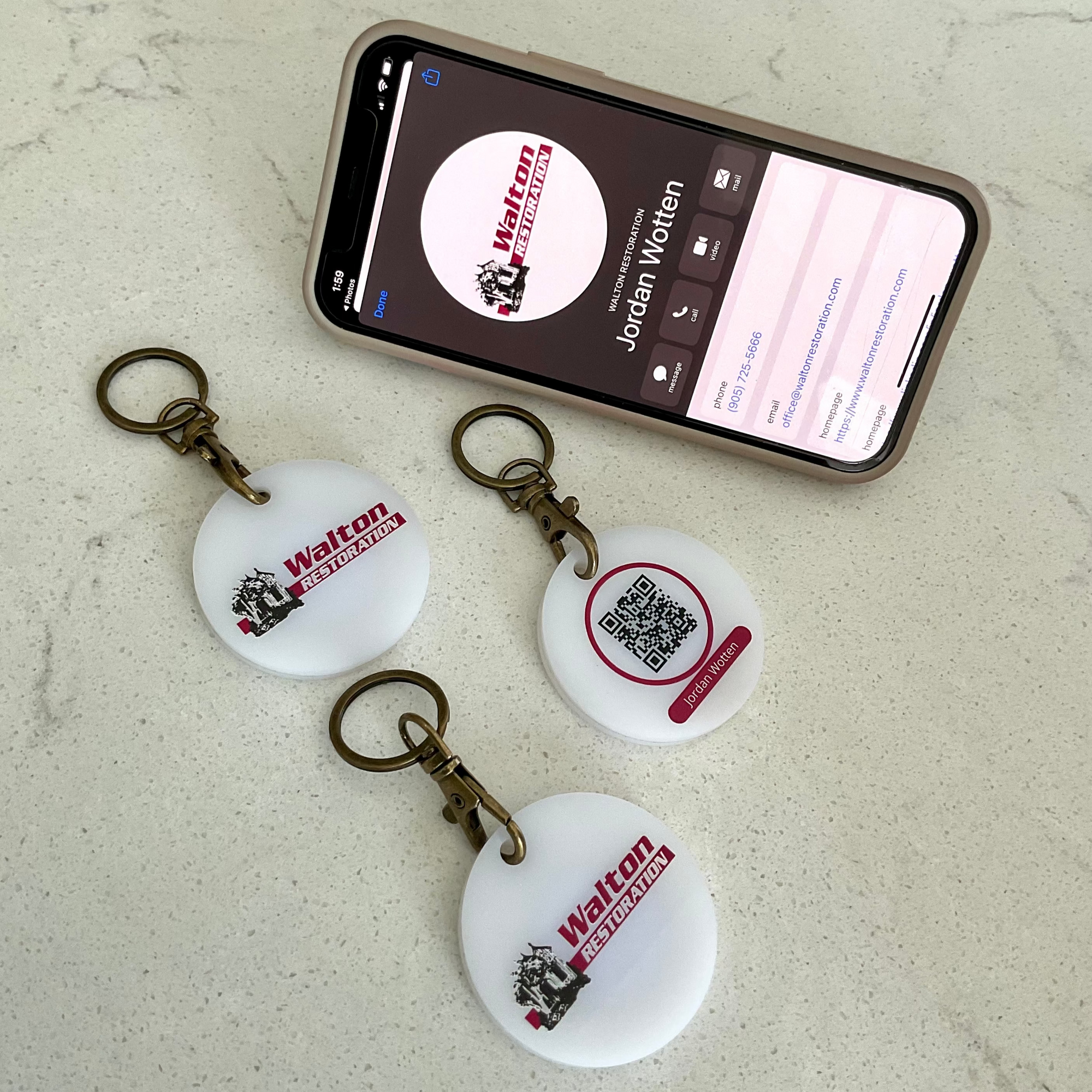 Smart NFC QR Code Keychain