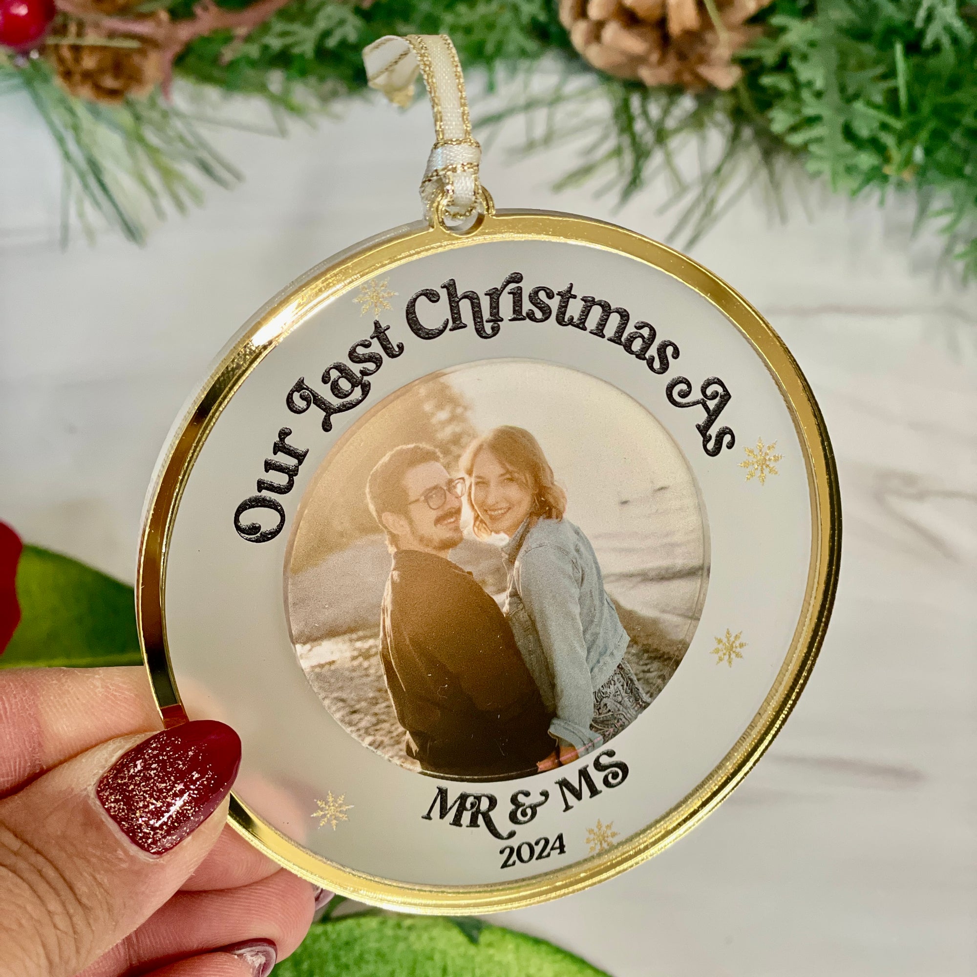 Personalized Last Christmas As Mr & Ms