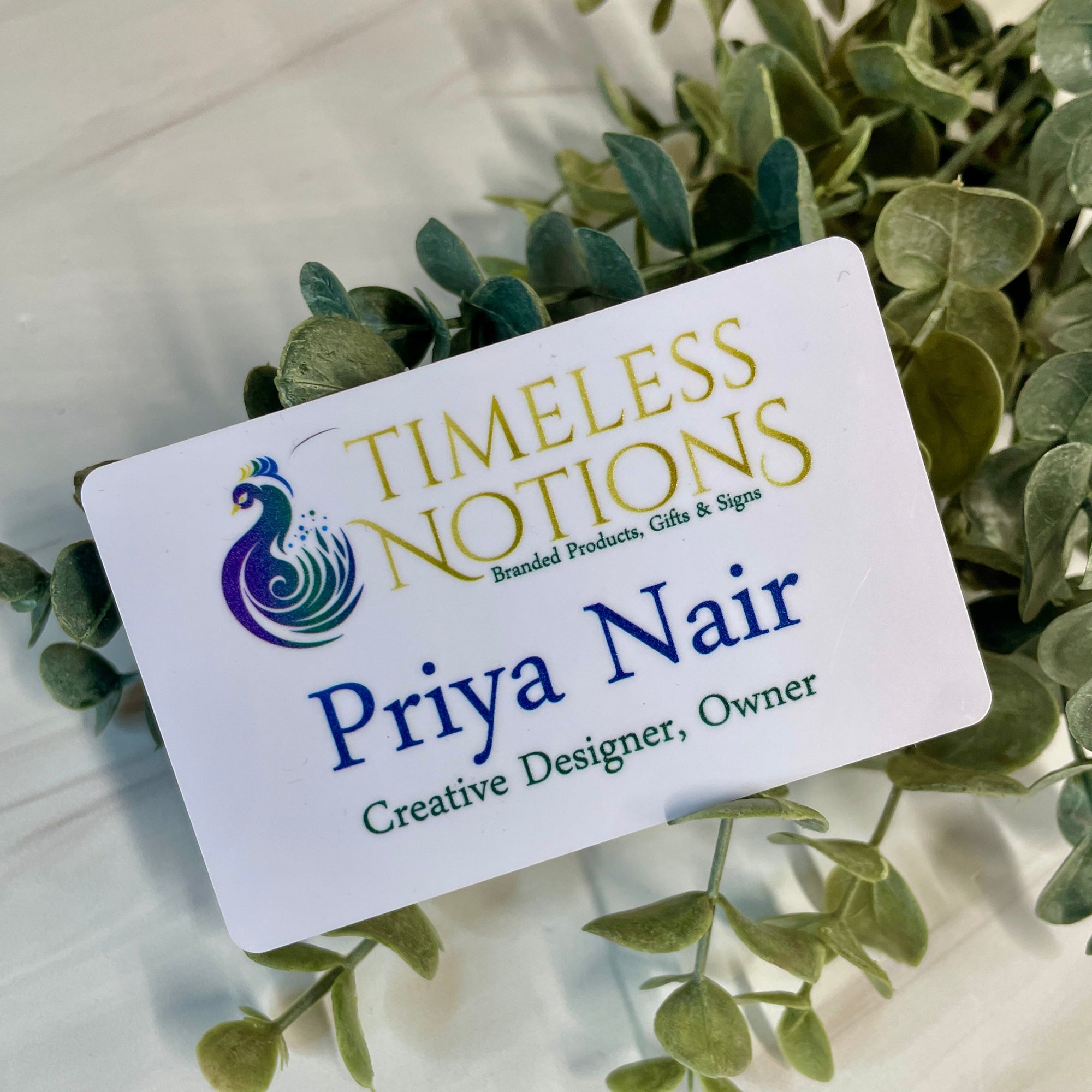 Personalized Name Badge, Staff ID Tag