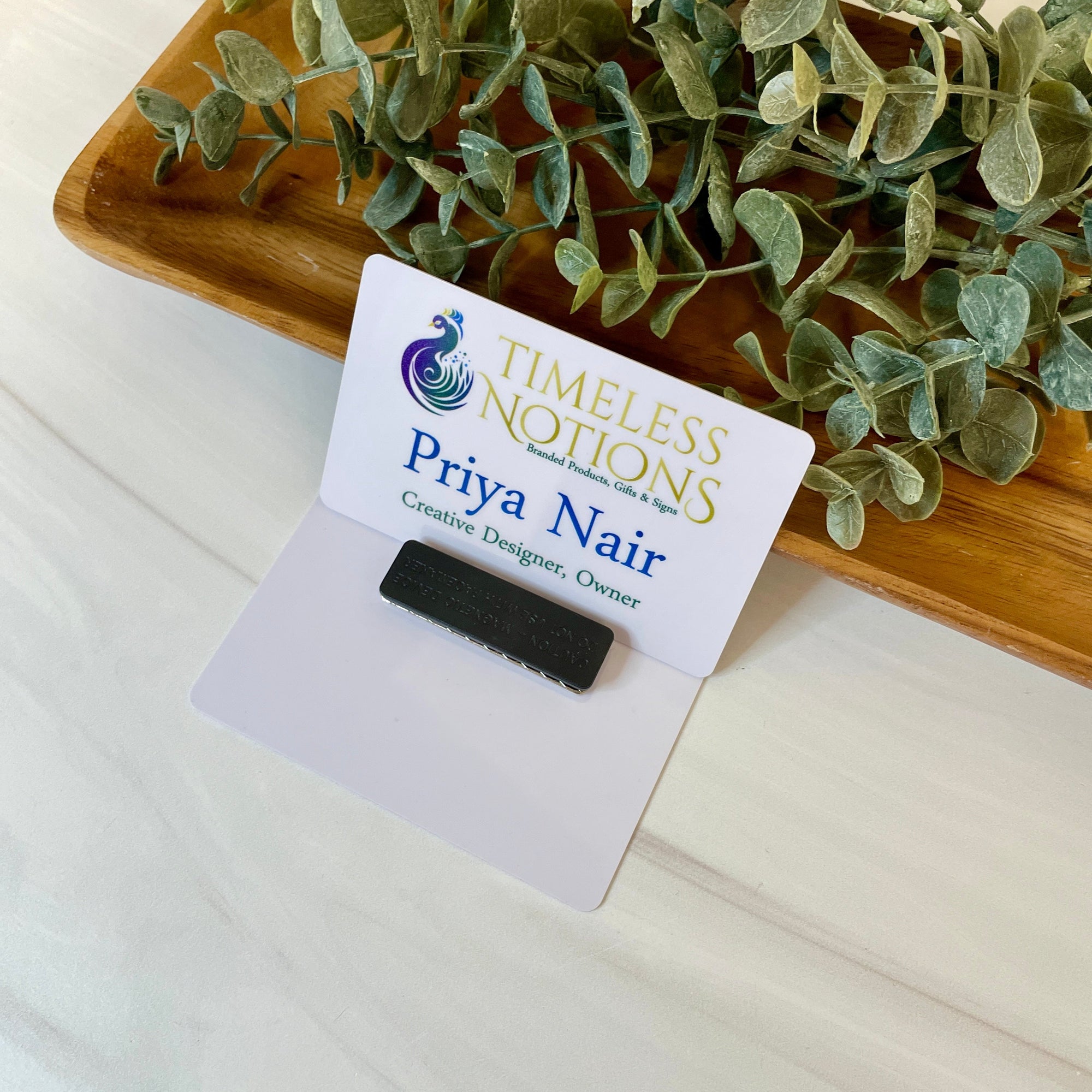 Personalized Name Badge, Staff ID Tag