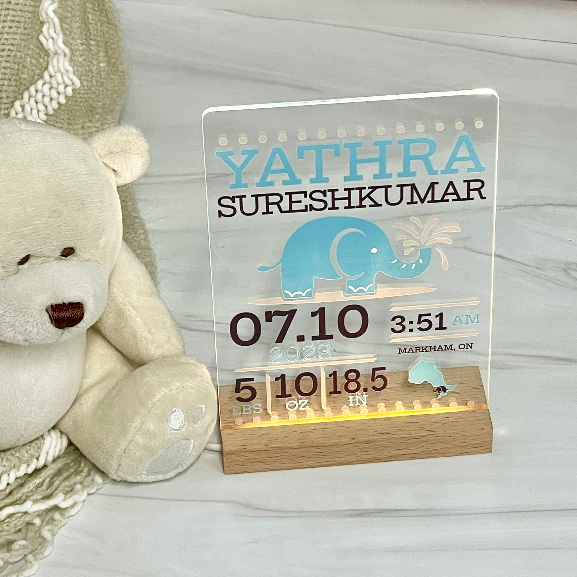 Baby Birth Stats Keepsake Frame