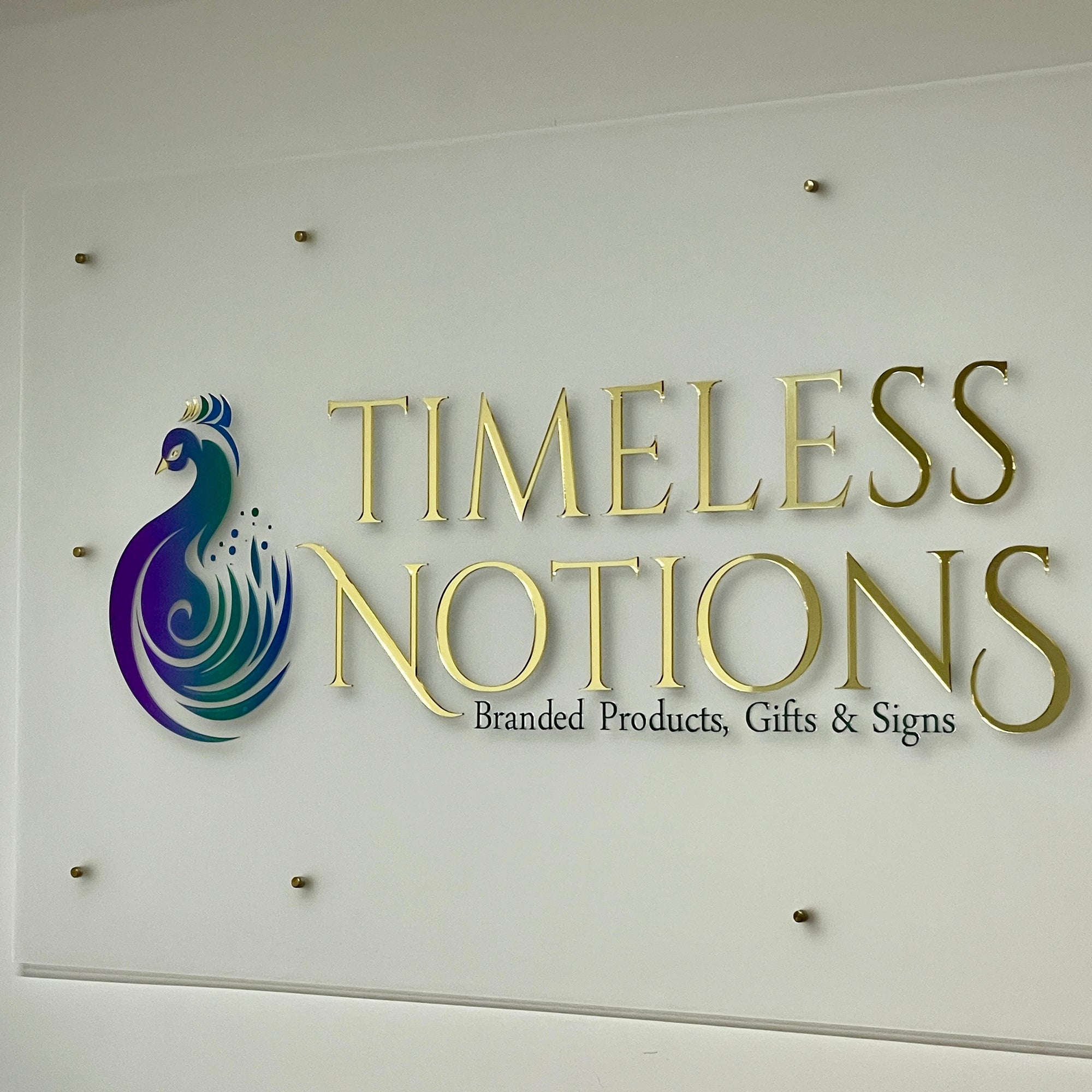 Custom Business Logo UV Printed 3D Acrylic Sign