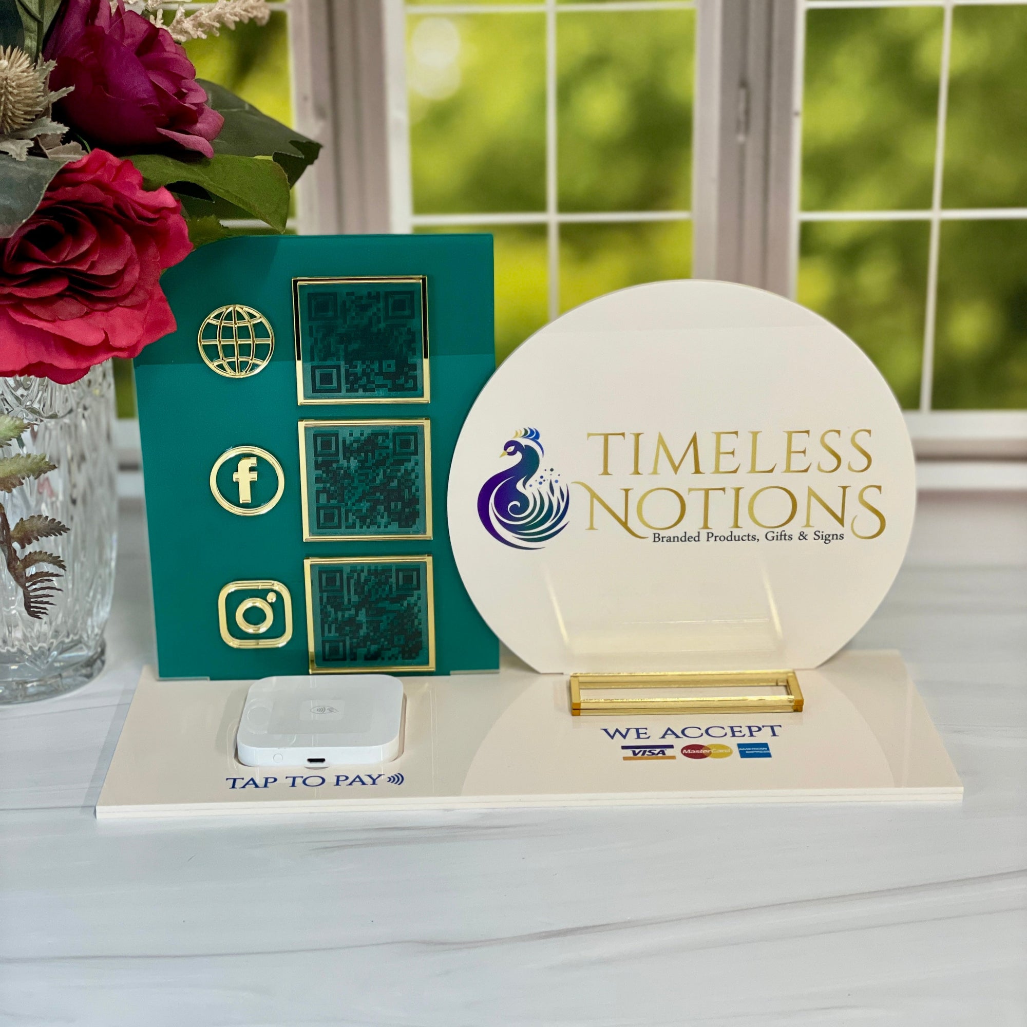 Custom Business Display With QR Code & Payment Integration