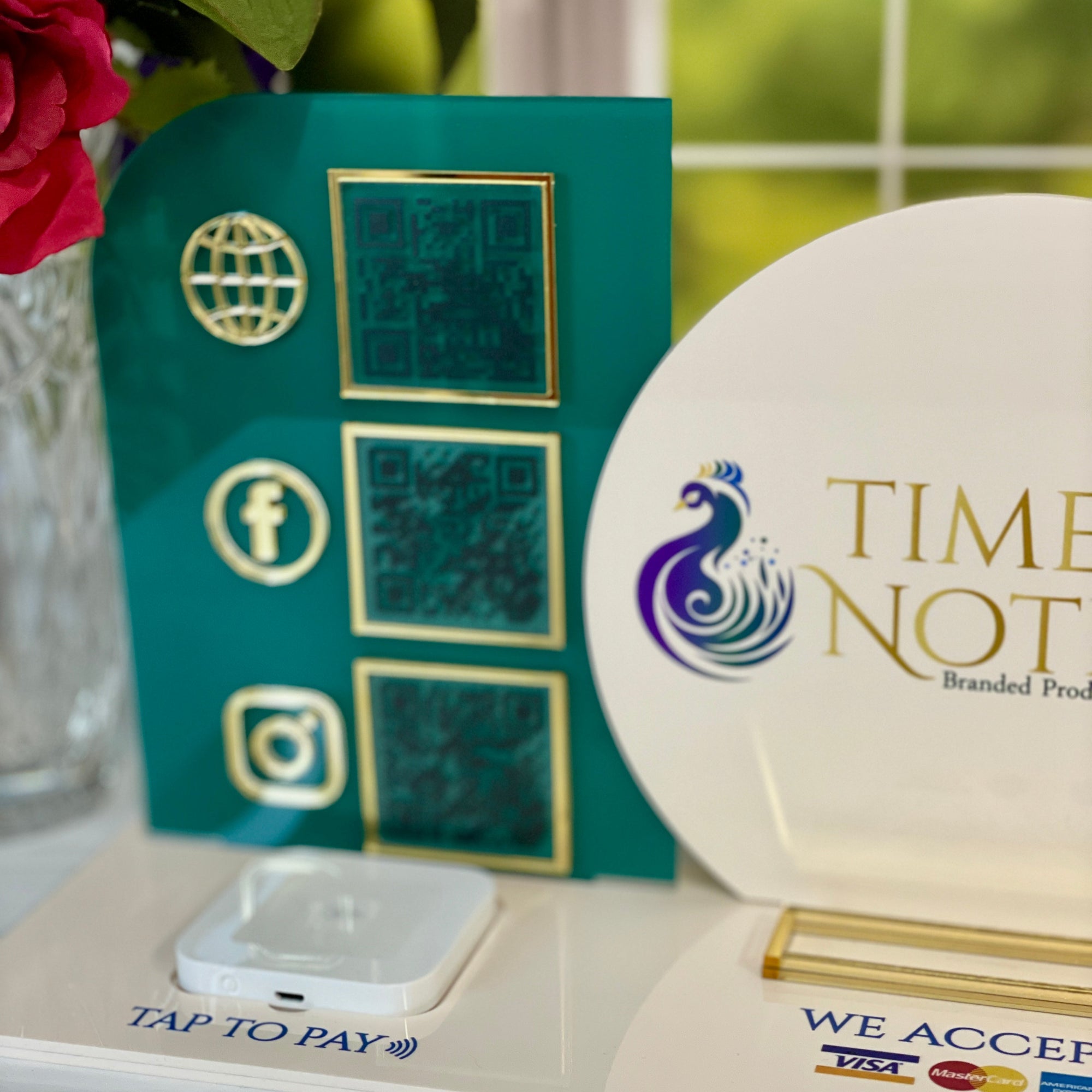 Custom Business Display With QR Code & Payment Integration