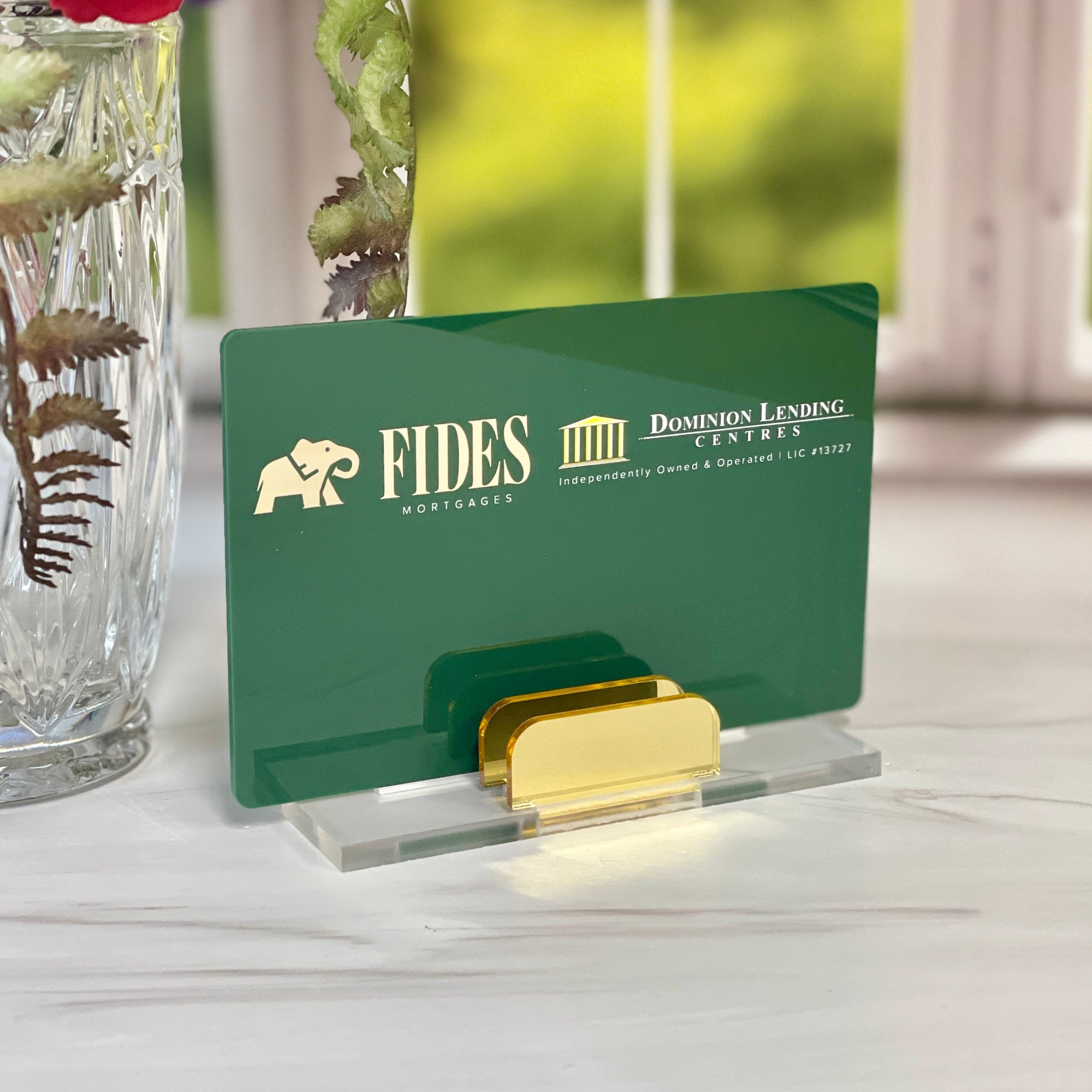 Personalized Acrylic Business Card Holder