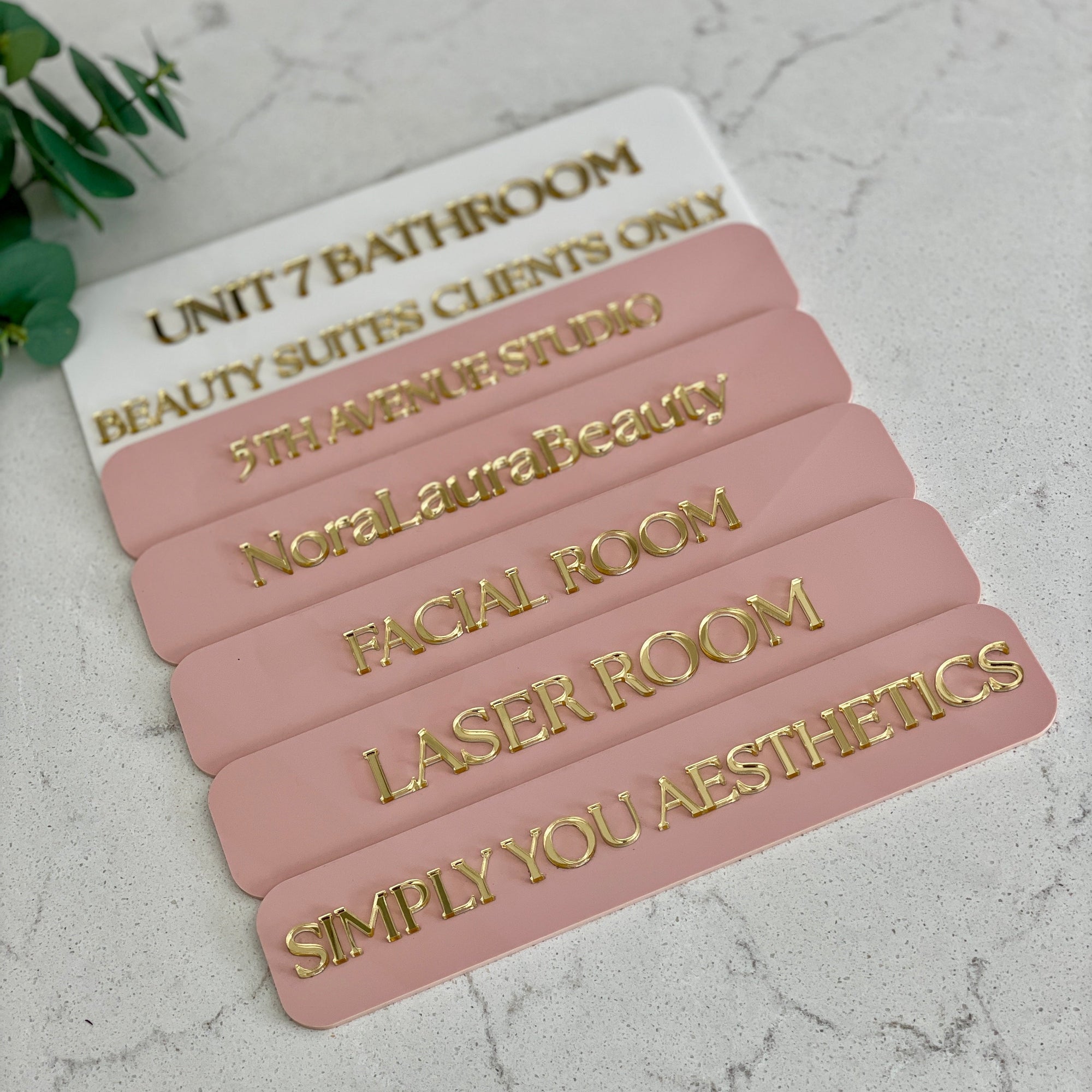 Luxury Acrylic Treatment Room Door Signs