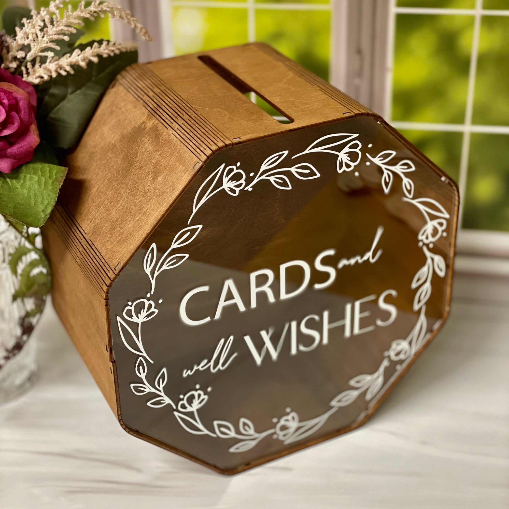 Hexagon Wedding Card Box