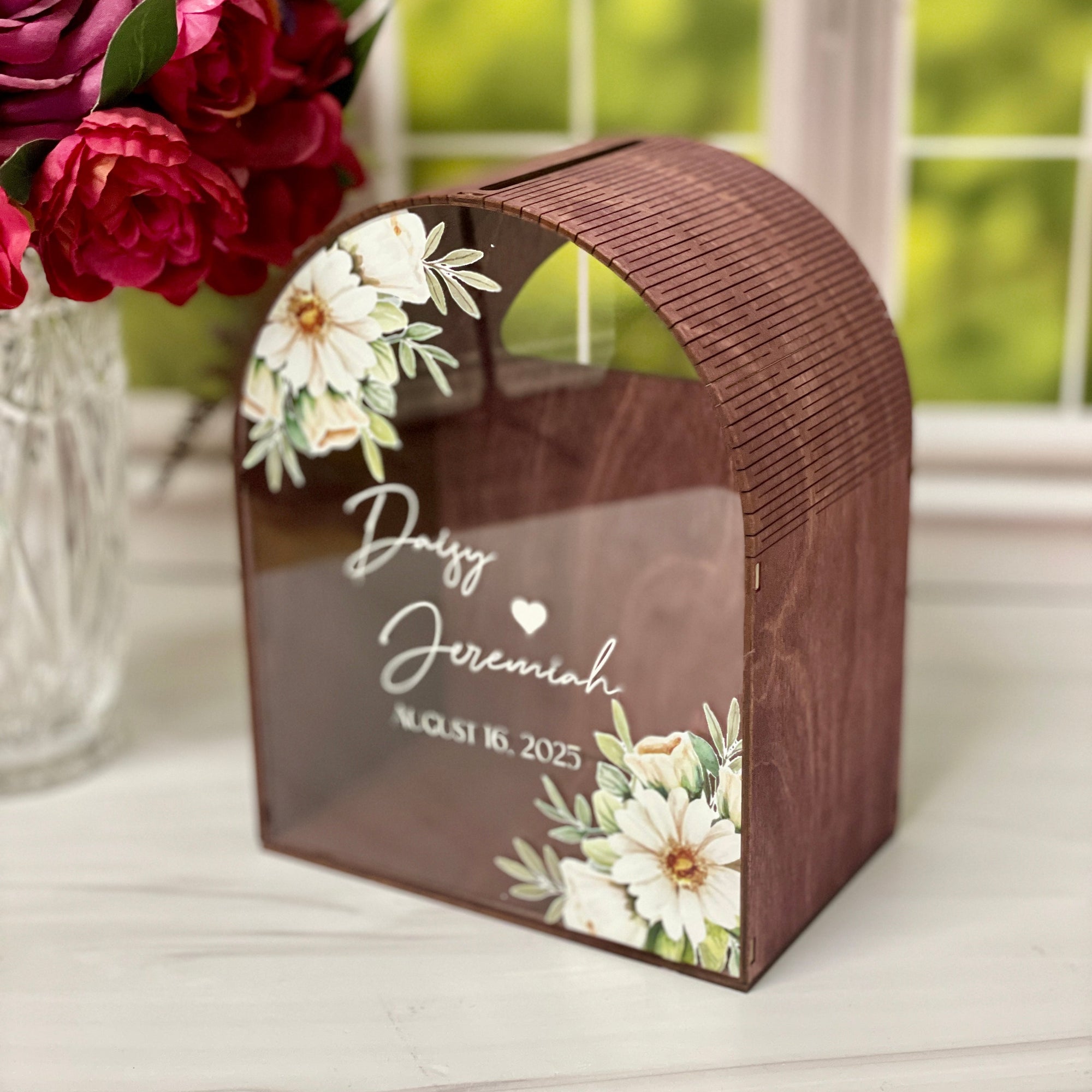 Personalized Card Box for Weddings, Showers & Anniversaries