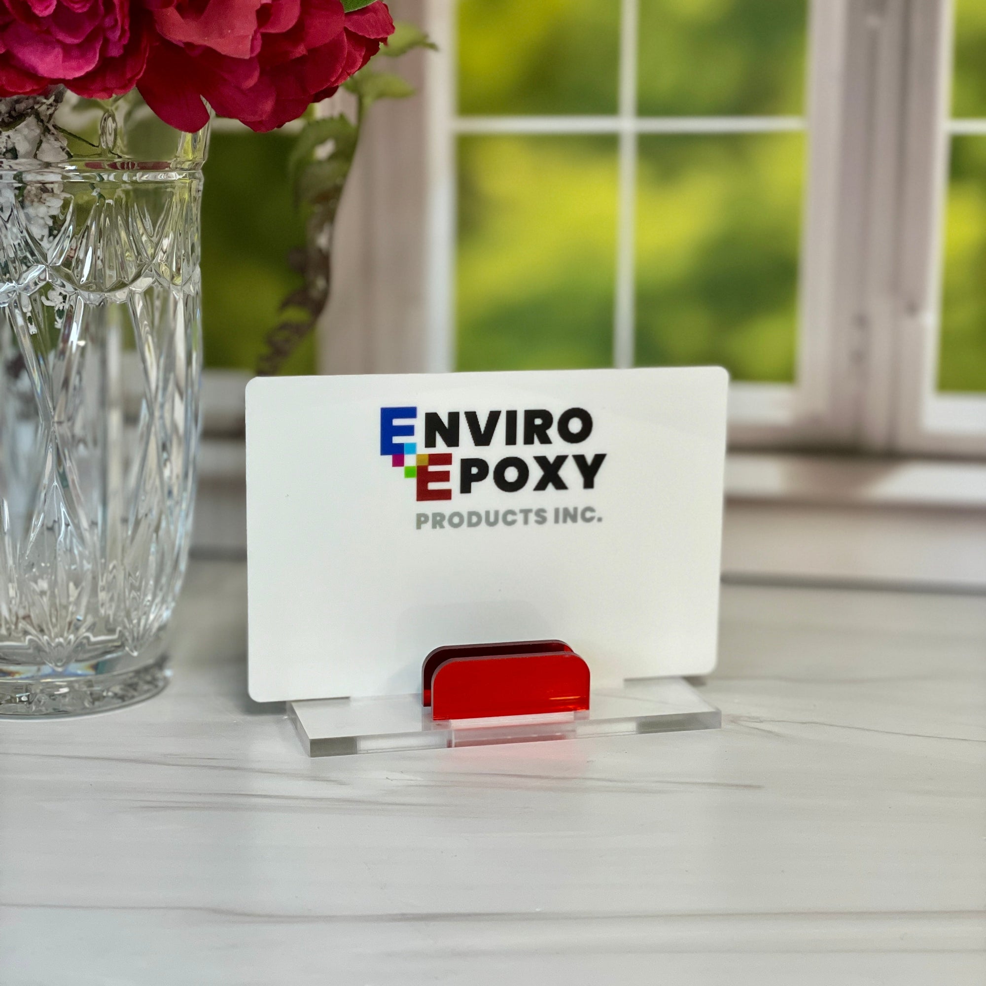 Personalized Acrylic Business Card Holder