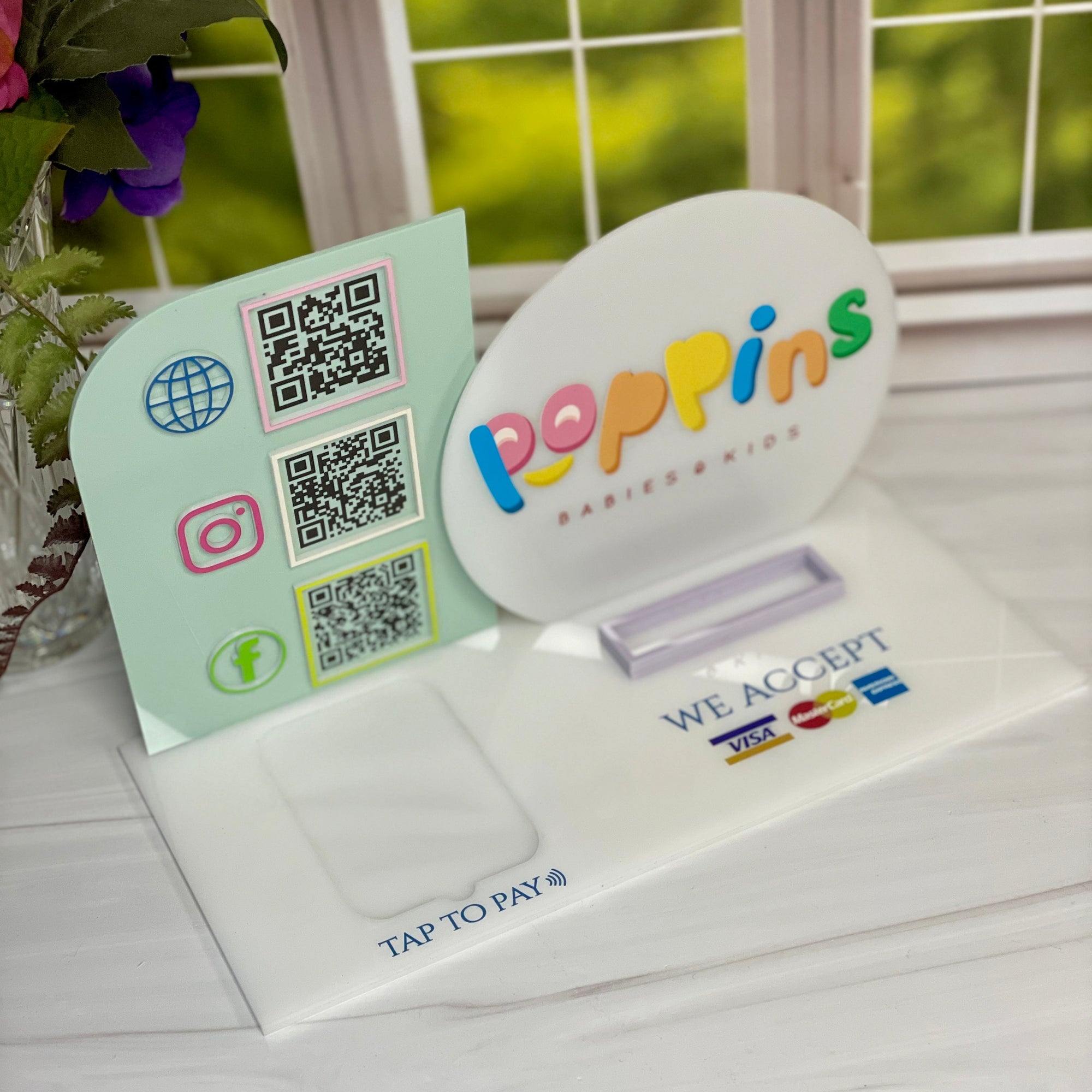 Custom Business Display With QR Code & Payment Integration