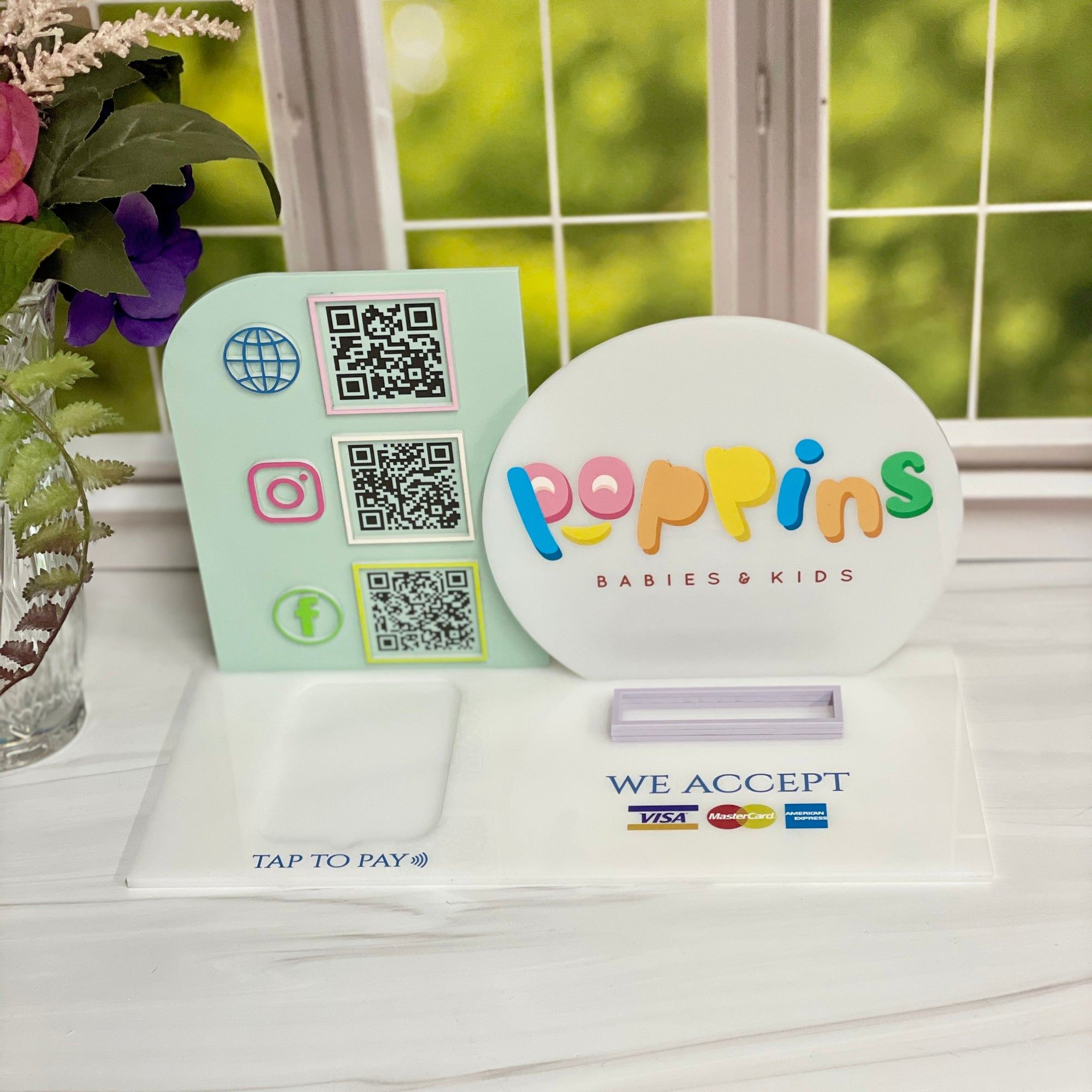 Custom Business Display With QR Code & Payment Integration