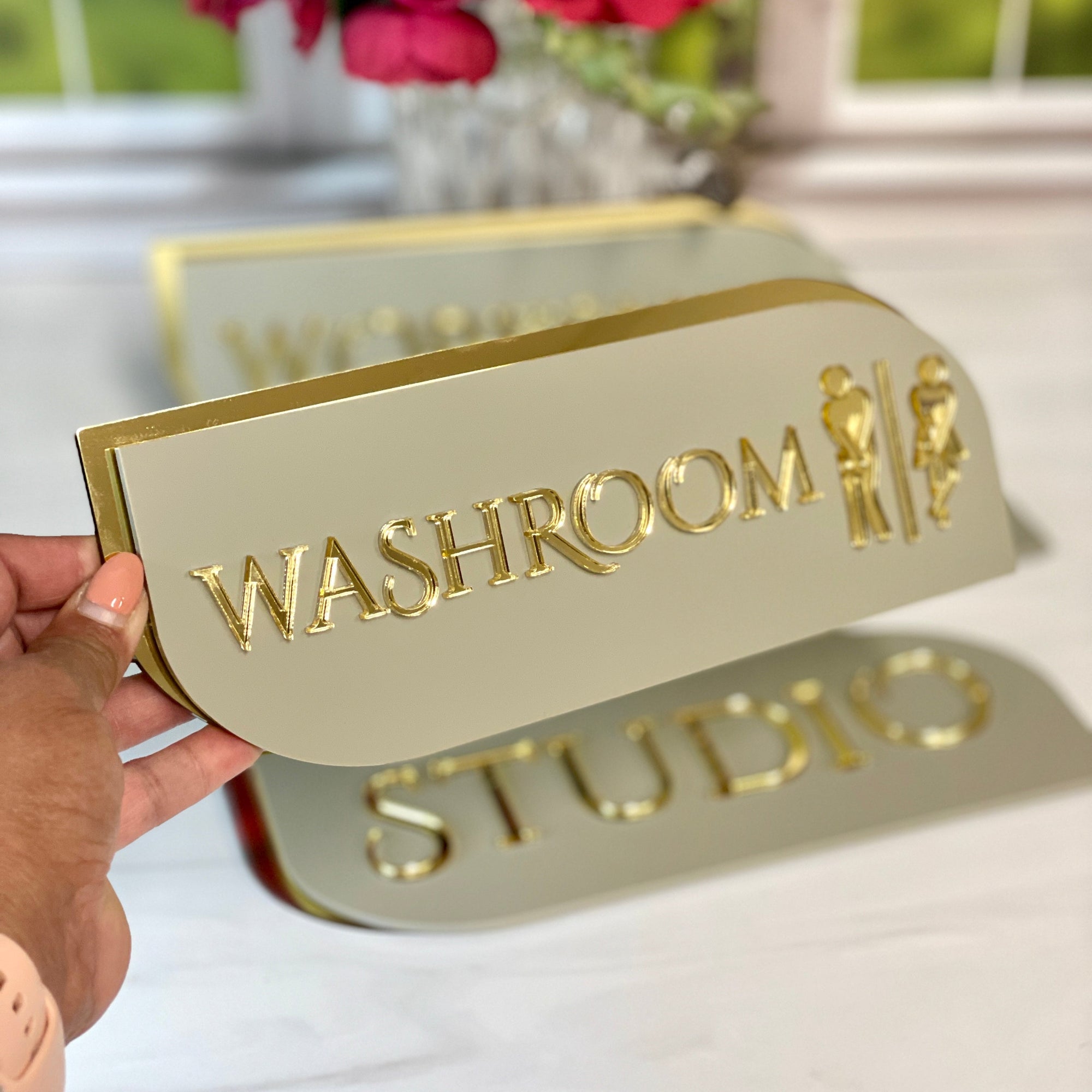 Modern Style Acrylic Door Signs