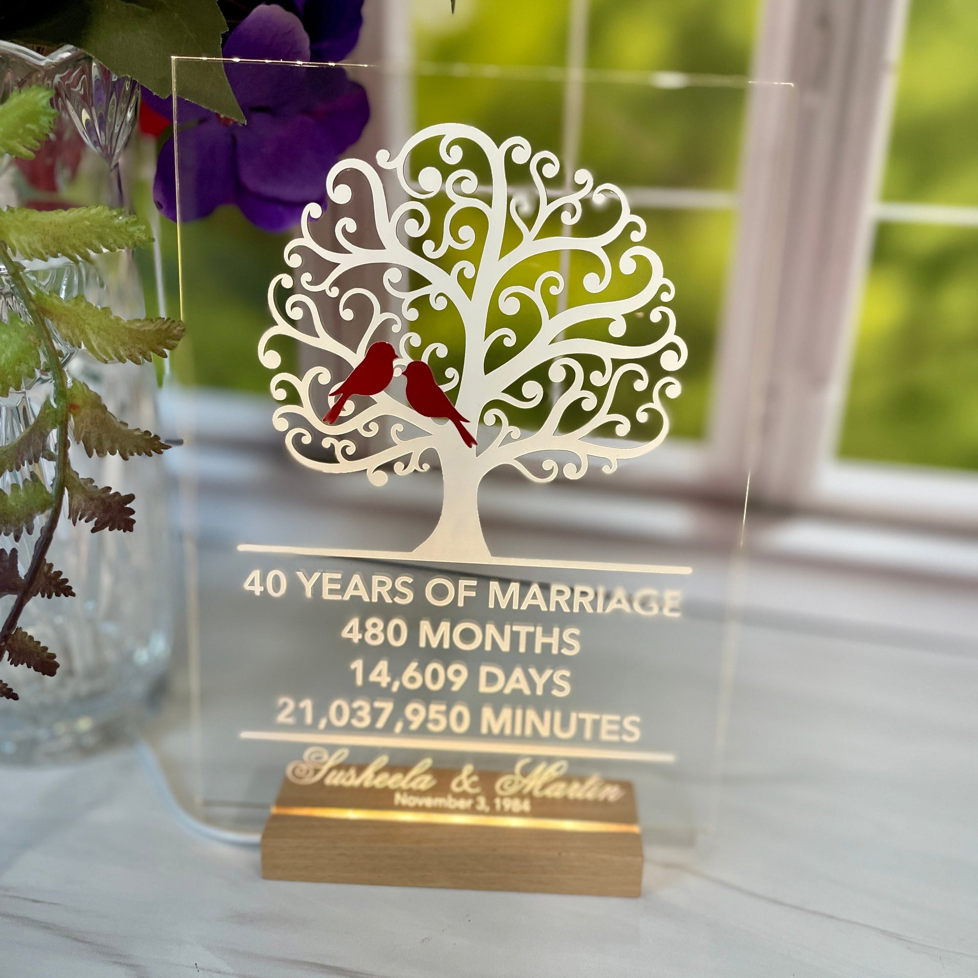Anniversary Love Story Art With Custom Years