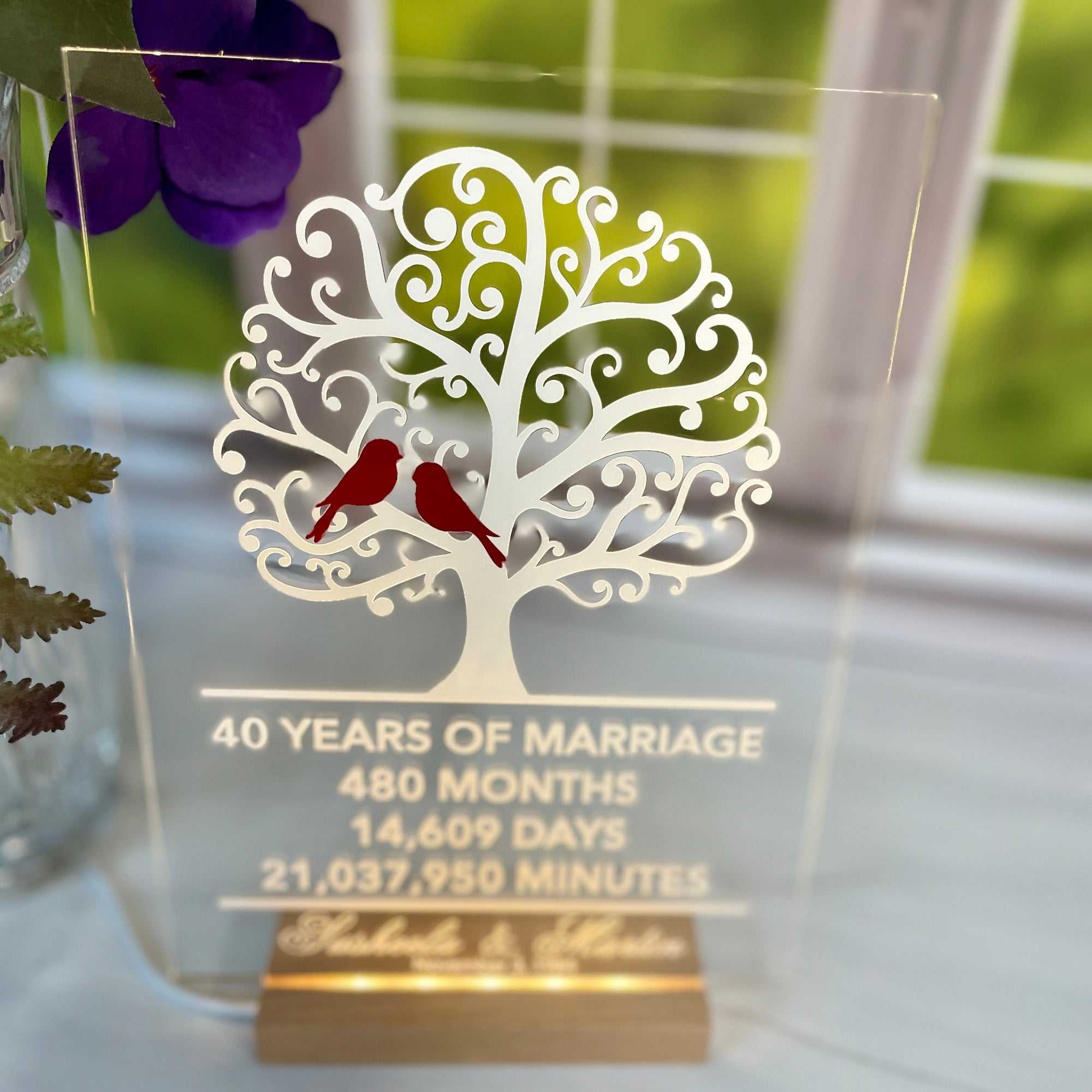 Anniversary Love Story Art With Custom Years
