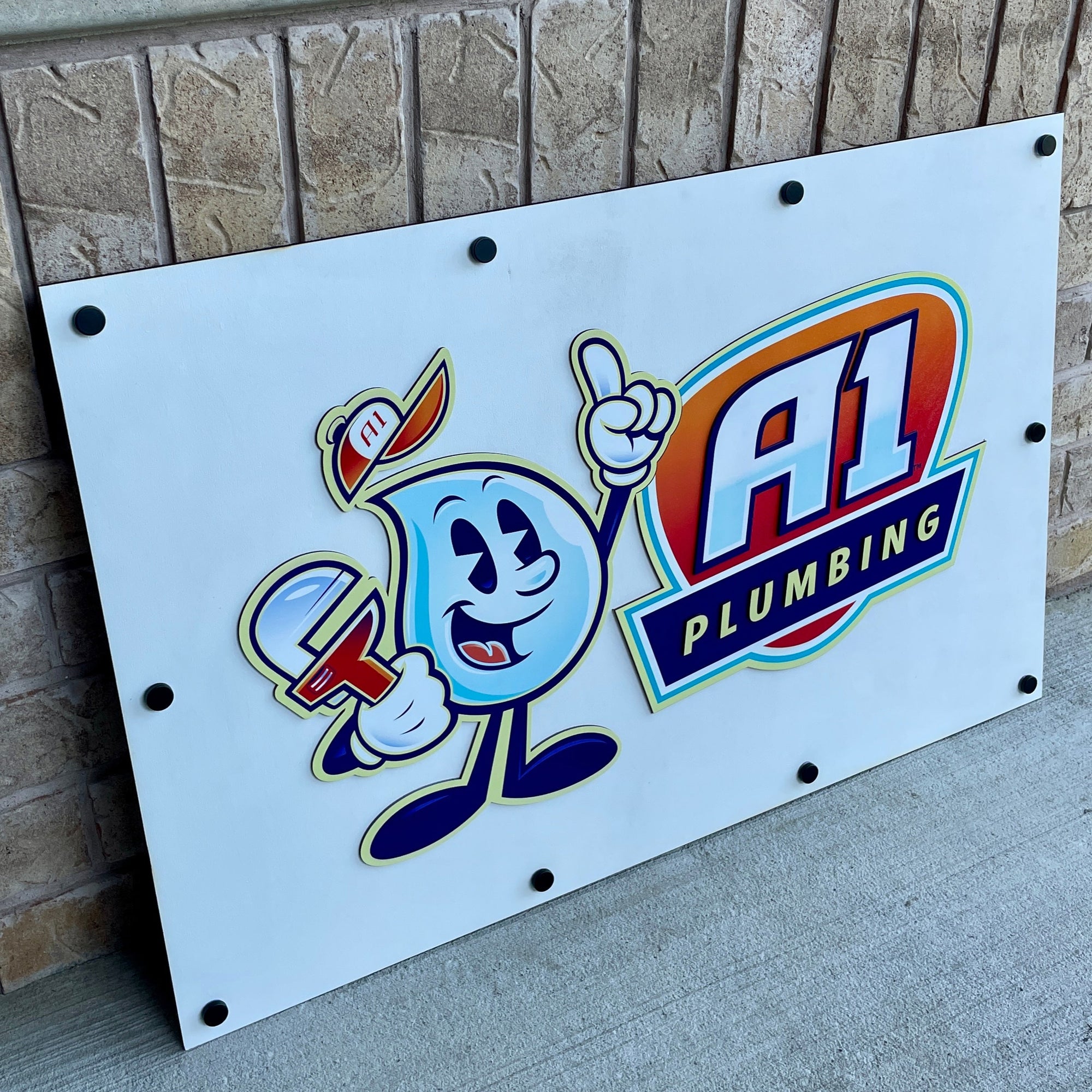 Custom 3D Business Logo Wooden Sign