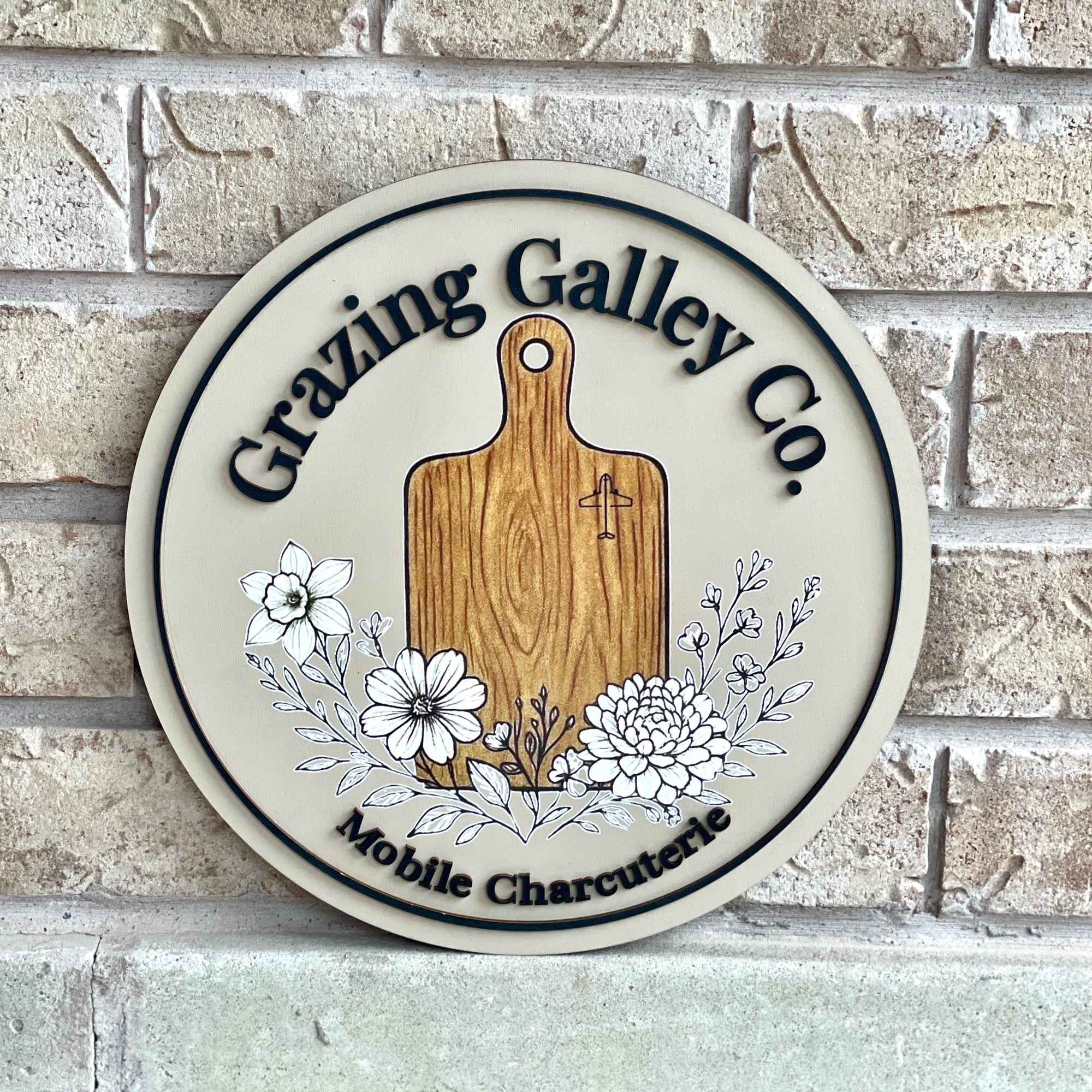 Custom 3D Business Logo Wooden Sign