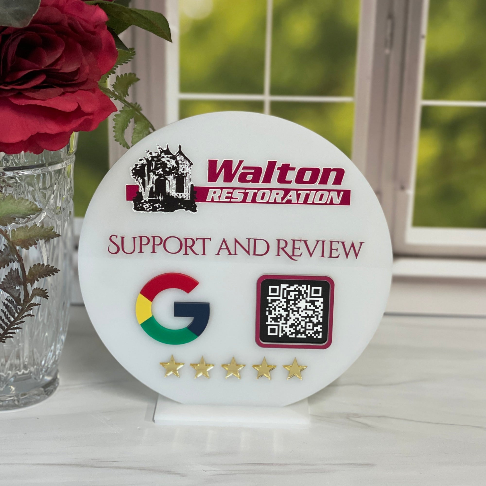 Business Google Review QR Code Signage
